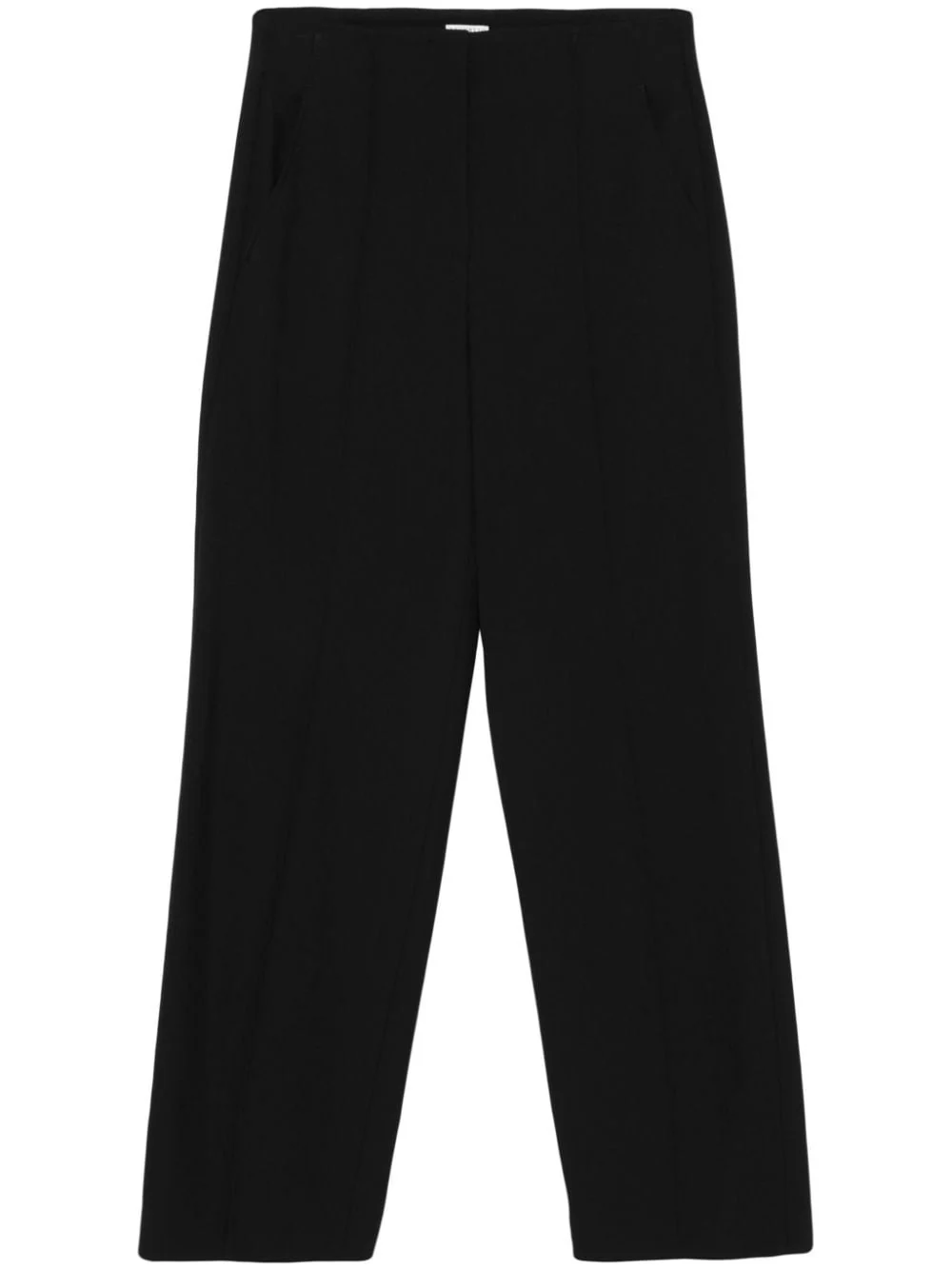 BRUNELLO CUCINELLI WOMEN'S BLACK WIDE-LEG TAILORED TROUSERS
