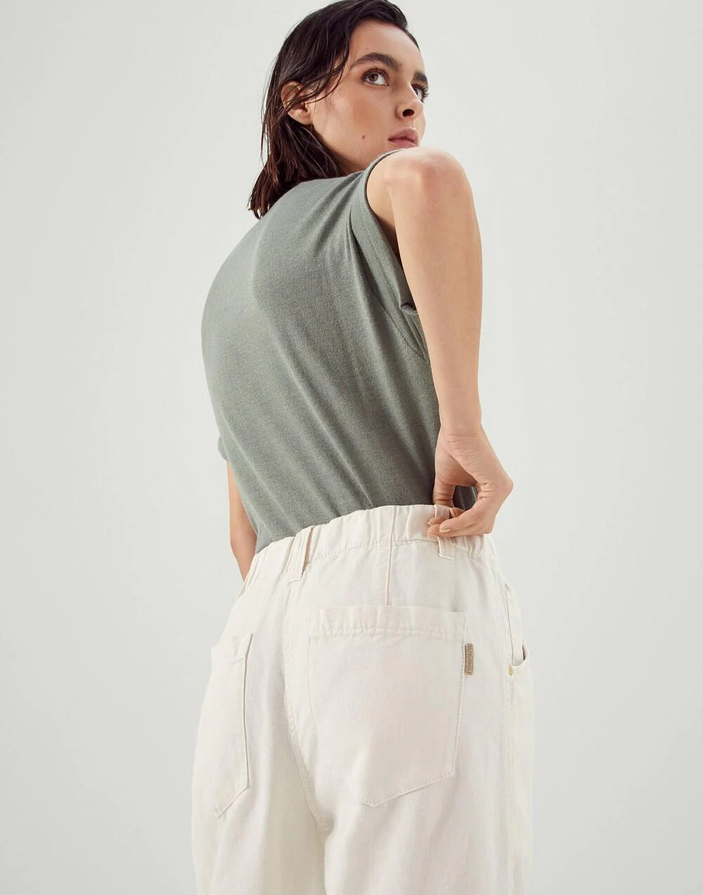 BRUNELLO CUCINELLI WOMEN'S PANTS ML996P5802_C8739 NWT - Image 2