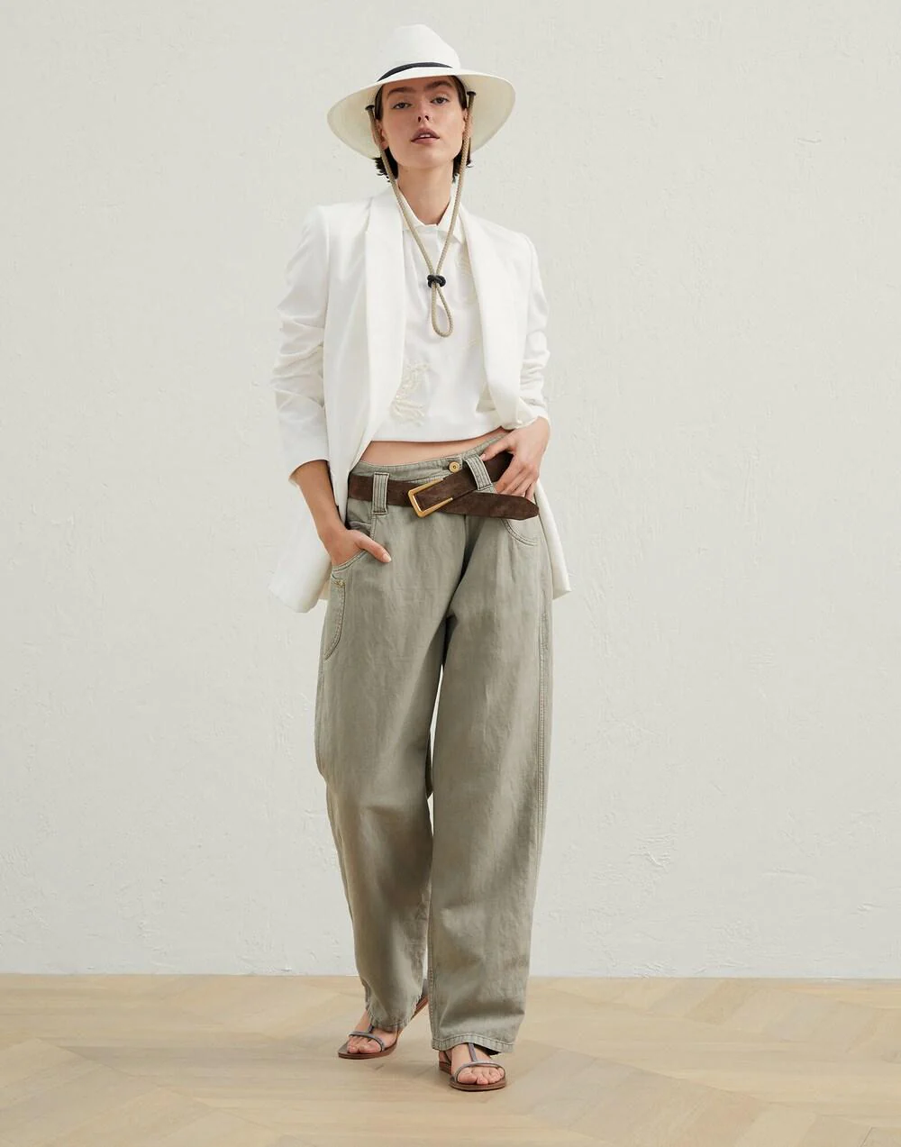 BRUNELLO CUCINELLI WOMEN'S PANTS ML996P5806_C8694 NWT - Image 3