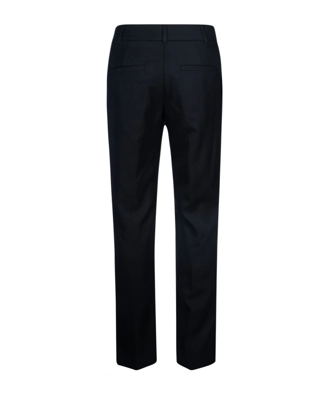 BRUNELLO CUCINELLI WOMEN'S BLACK TAILORED TROUSERS - Image 2