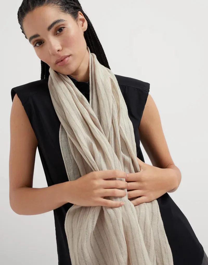 BRUNELLO CUCINELLI WOMEN'S SCARF MSCDAGL37_CCL71 NWT - Image 4