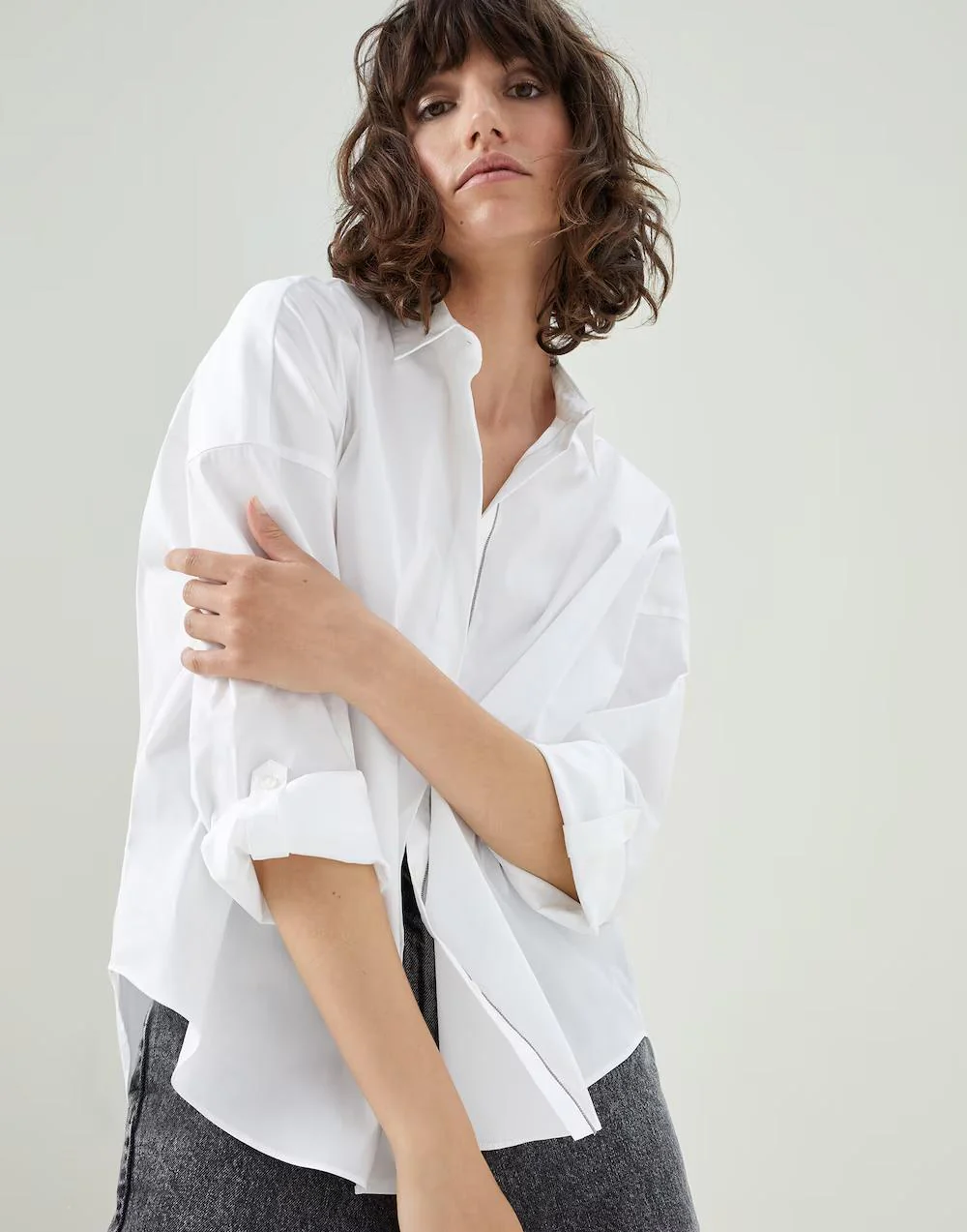 BRUNELLO CUCINELLI WOMEN'S SHIRT M0091MA226_C159 NWT - Image 5