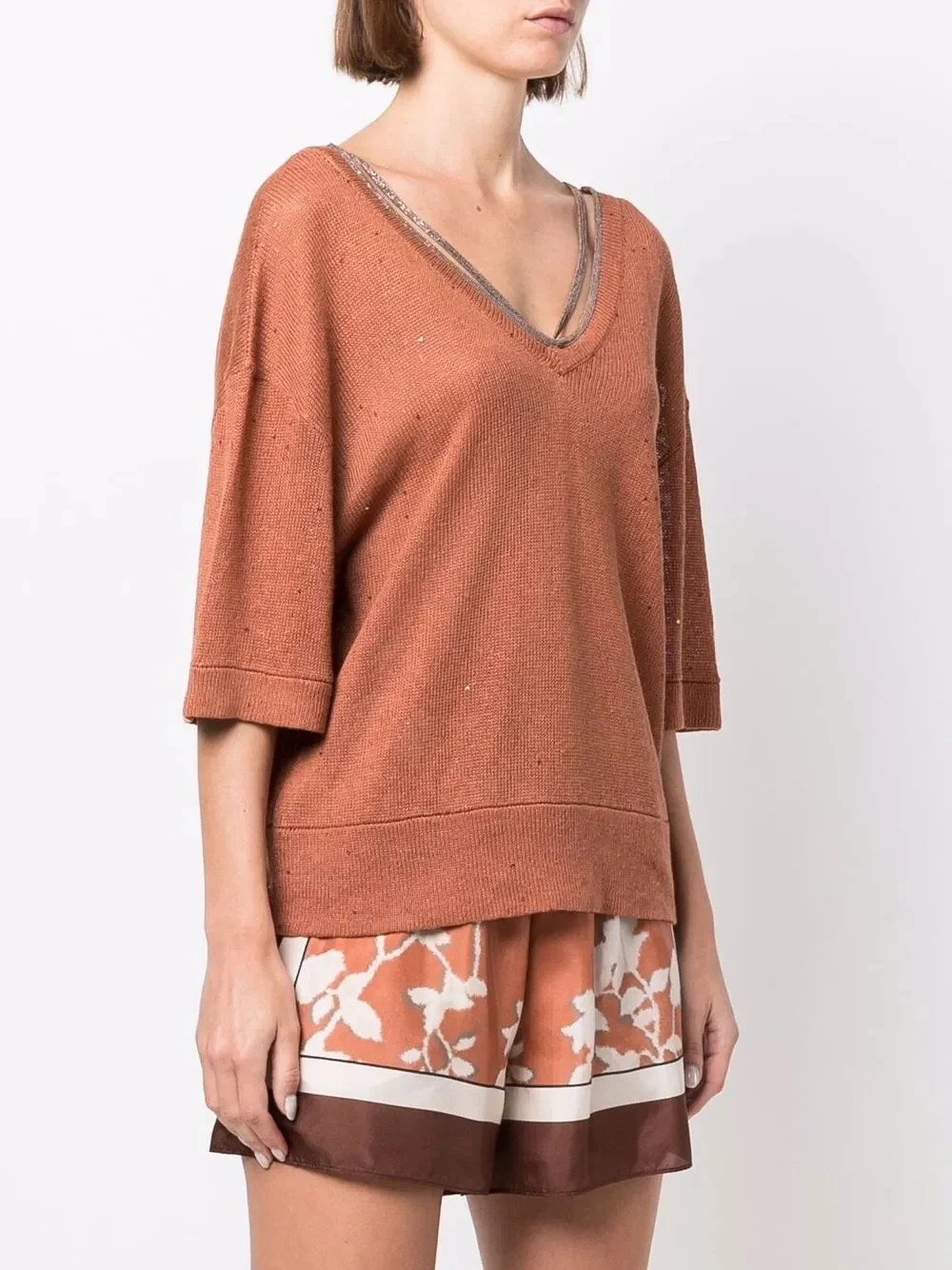 BRUNELLO CUCINELLI WOMEN'S SWEATER M10543522P_C8640 NWT - Image 3