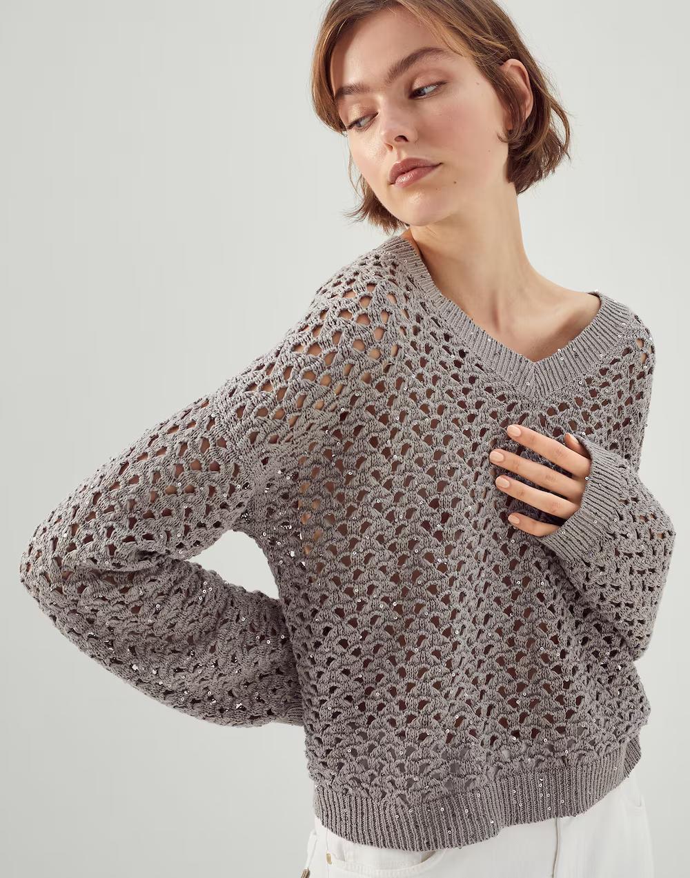 BRUNELLO CUCINELLI WOMEN'S SWEATER M70572202_C8153 NWT - Image 5