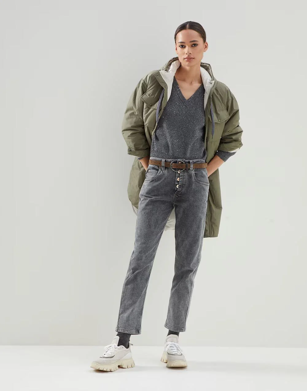 BRUNELLO CUCINELLI WOMEN'S SWEATER MBM755902_C503 NWT - Image 3