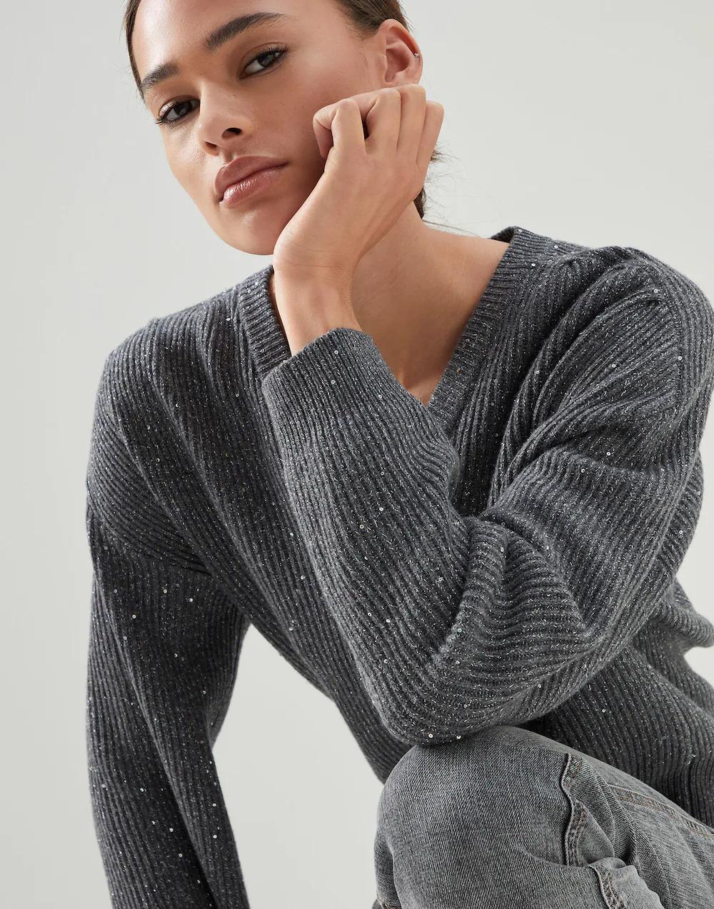 BRUNELLO CUCINELLI WOMEN'S SWEATER MBM755902_C503 NWT - Image 5