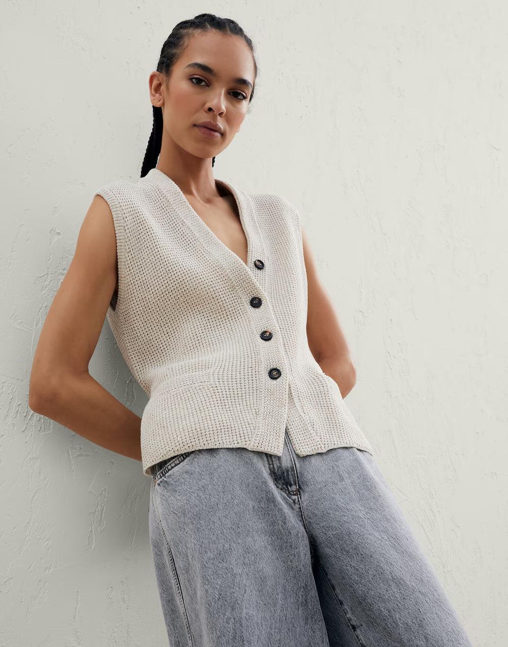 BRUNELLO CUCINELLI WOMEN'S SWEATER MDV726016_CJ430 NWT - Image 5