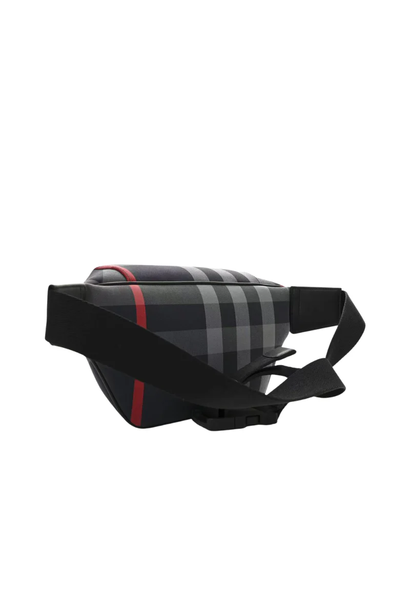 Burberry House Check Sonny Bum Bag Navy Grey - Image 2