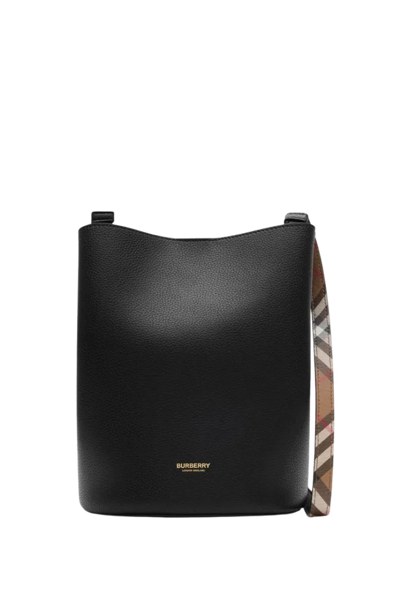 Burberry Leather Bucket Bag In Black - Image 2