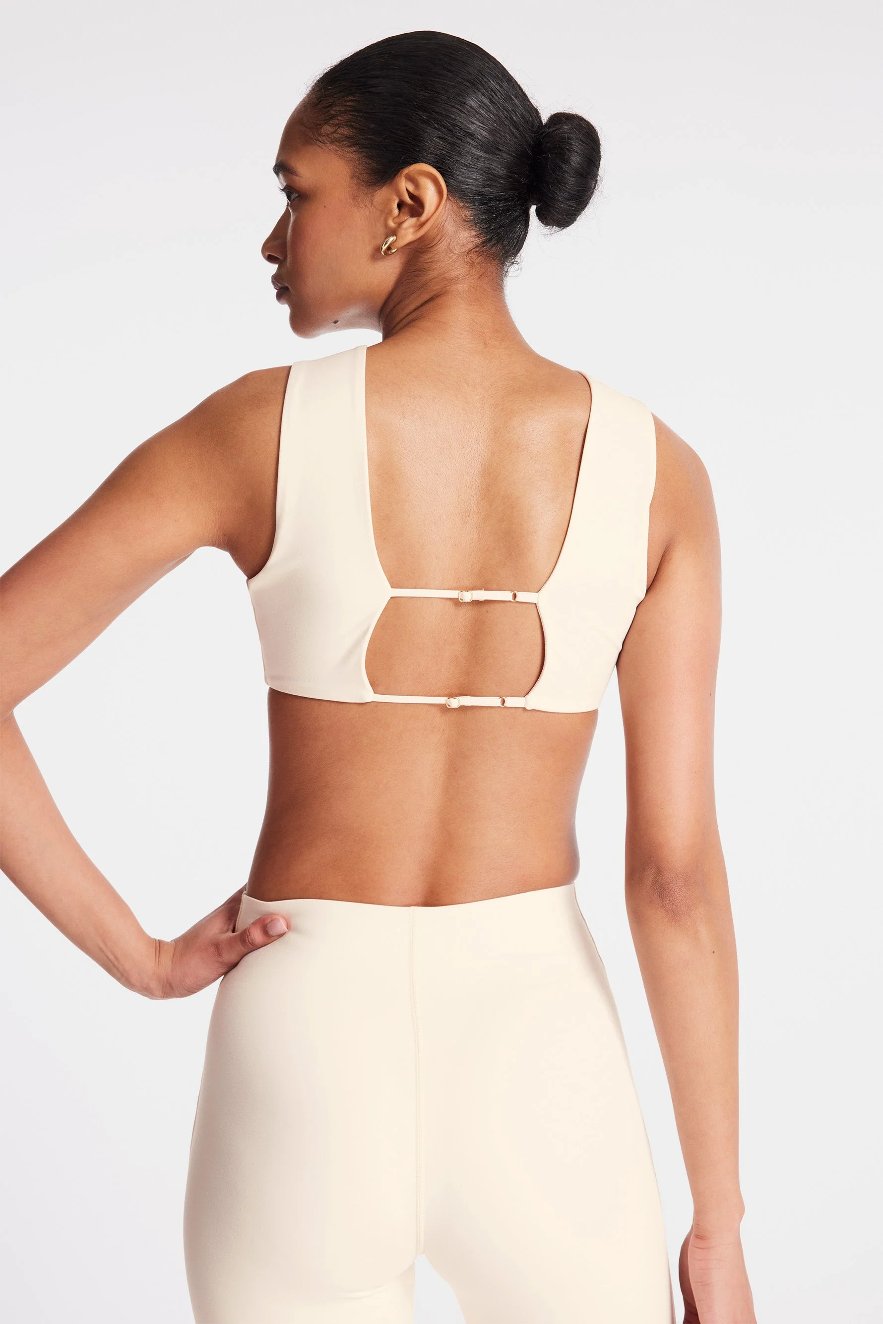 BANDIER Calla Crop Cutout Bra - Canvas LOK00274