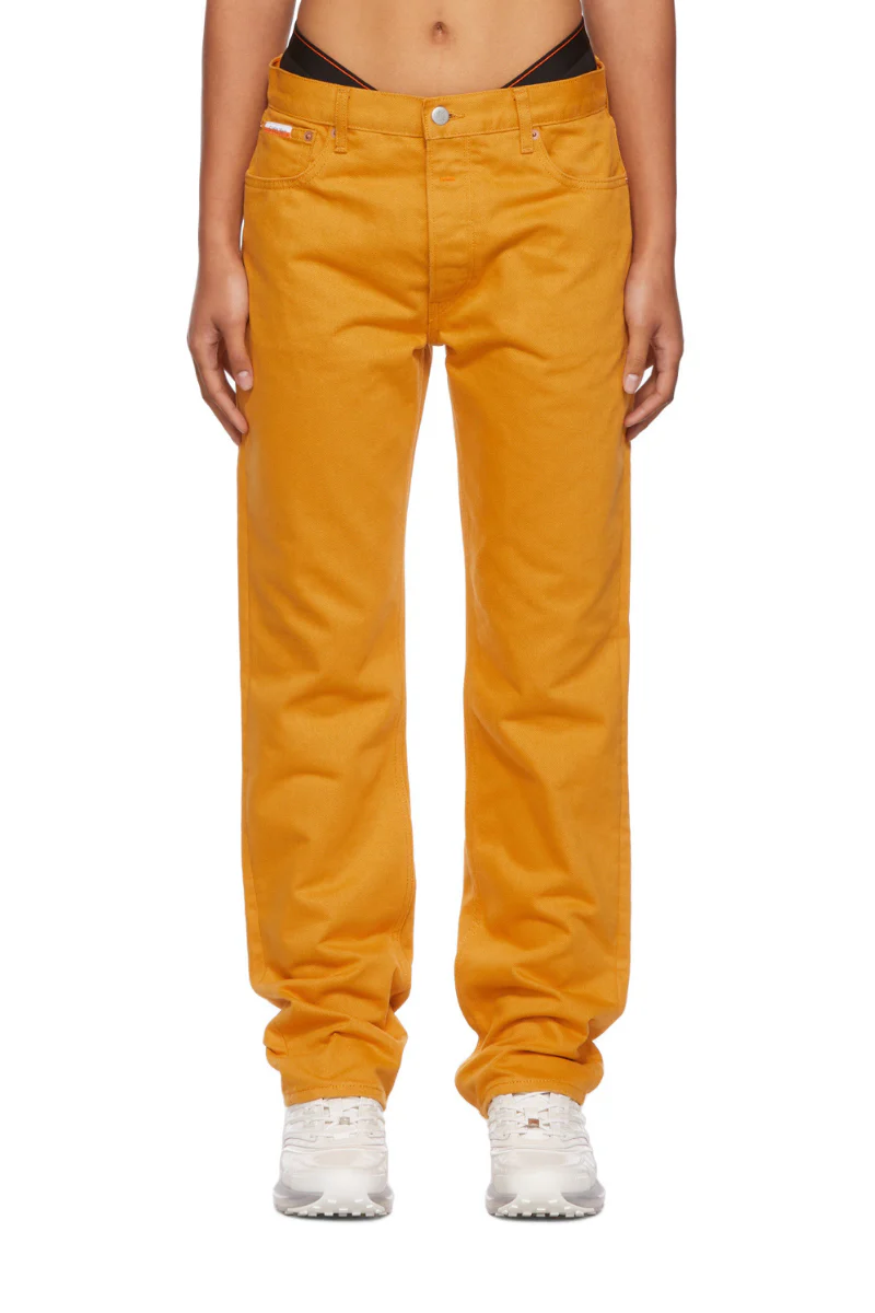 Calvin Klein Women's Casual Pants in Yellow - Image 2