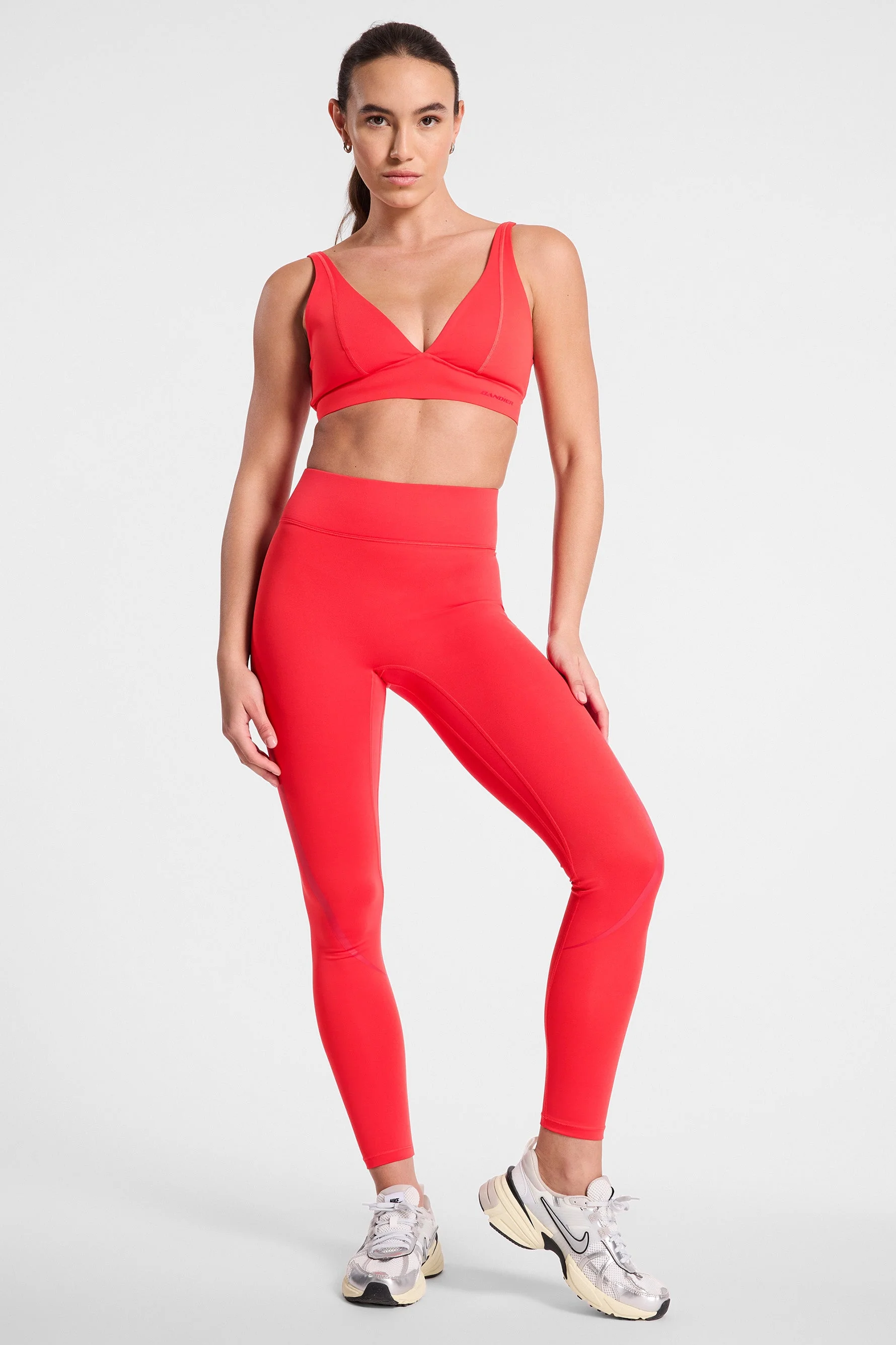 BANDIER Center Stage Contrast Legging - Lollipop/tango Red BND10255 - Image 9
