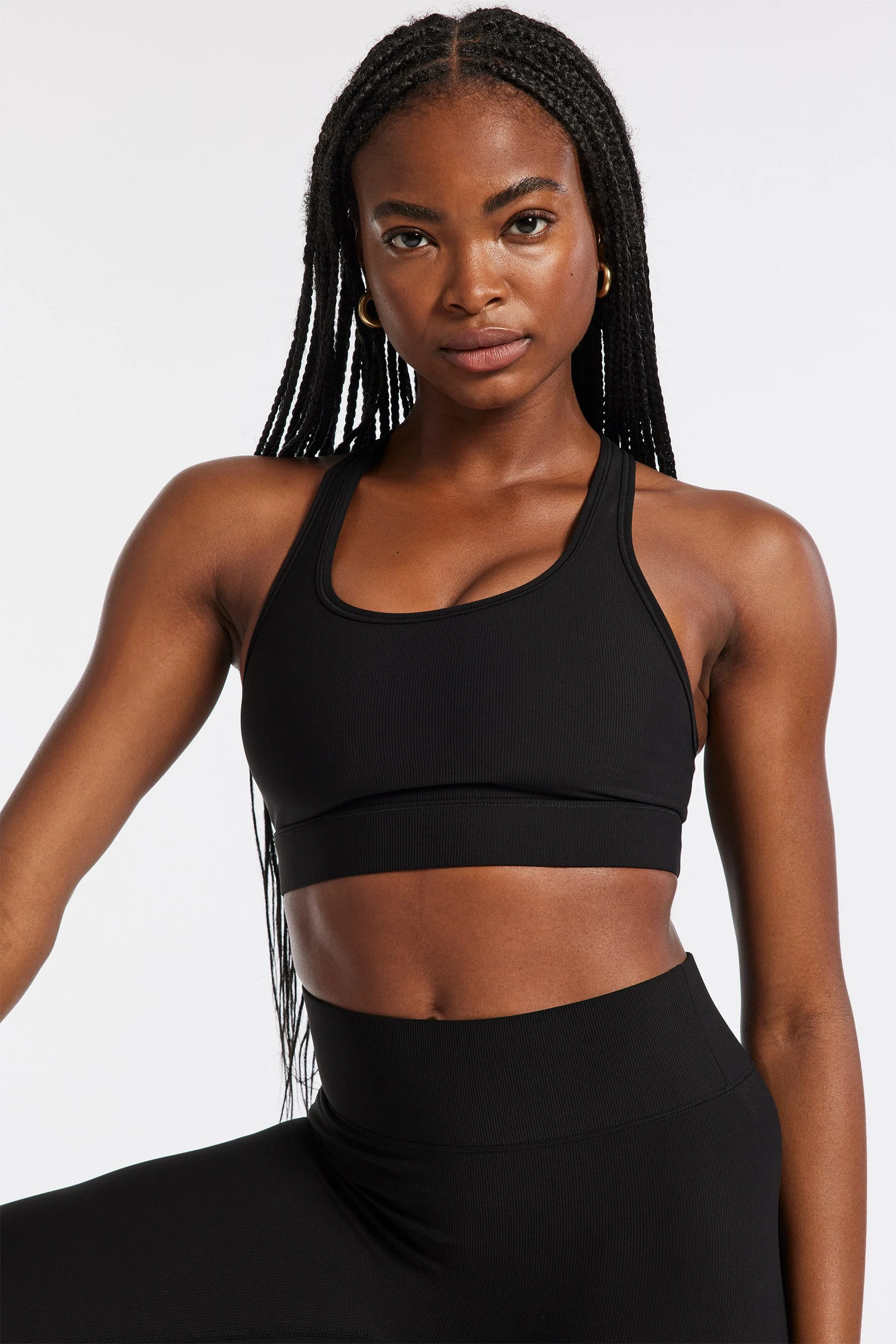 BANDIER Center Stage Rib Bra - Black Bnd10186 - Image 2