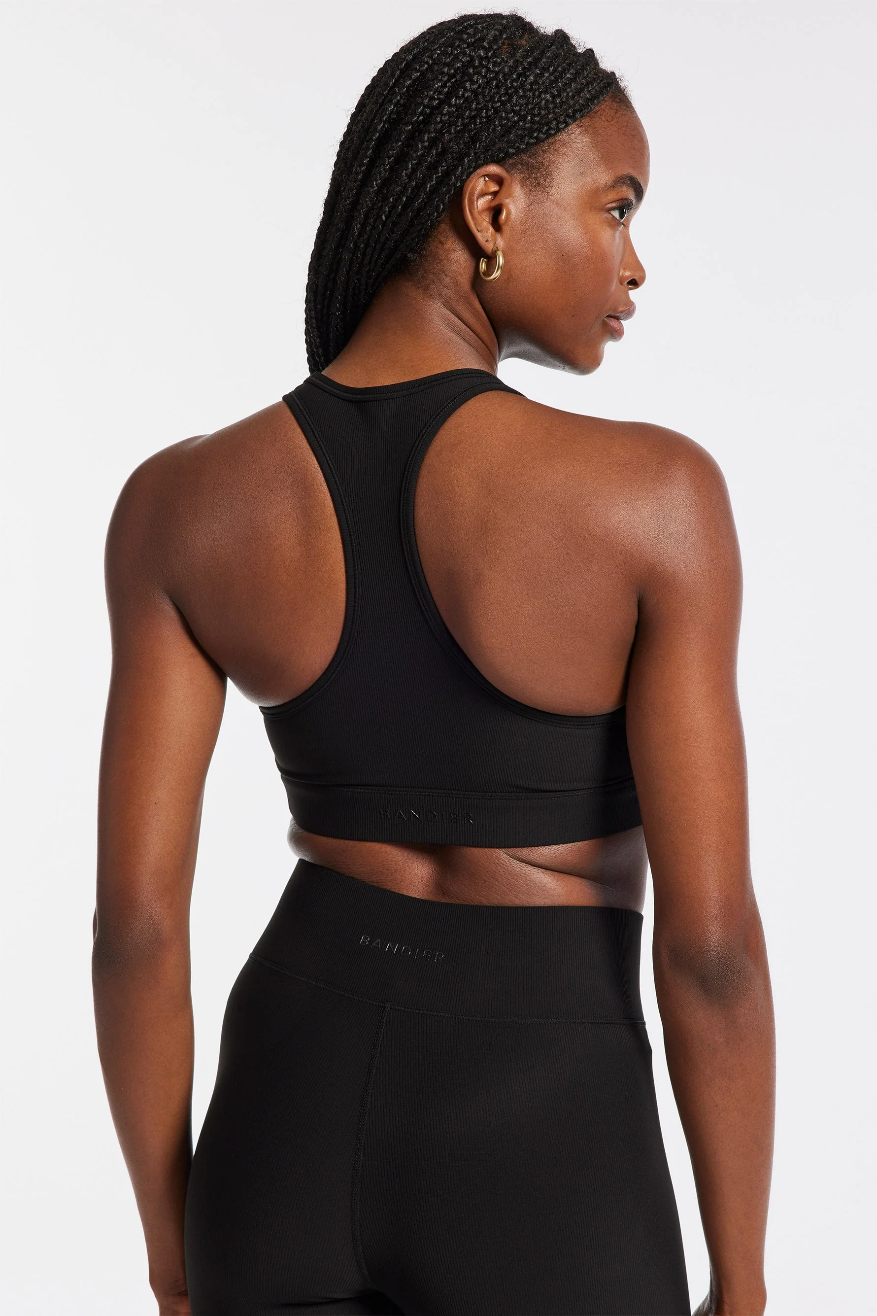 BANDIER Center Stage Rib Bra - Black Bnd10186 - Image 3