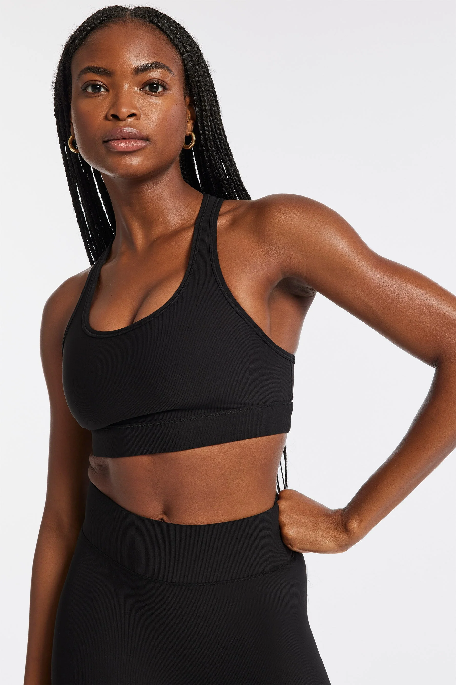 BANDIER Center Stage Rib Bra - Black Bnd10186 - Image 6