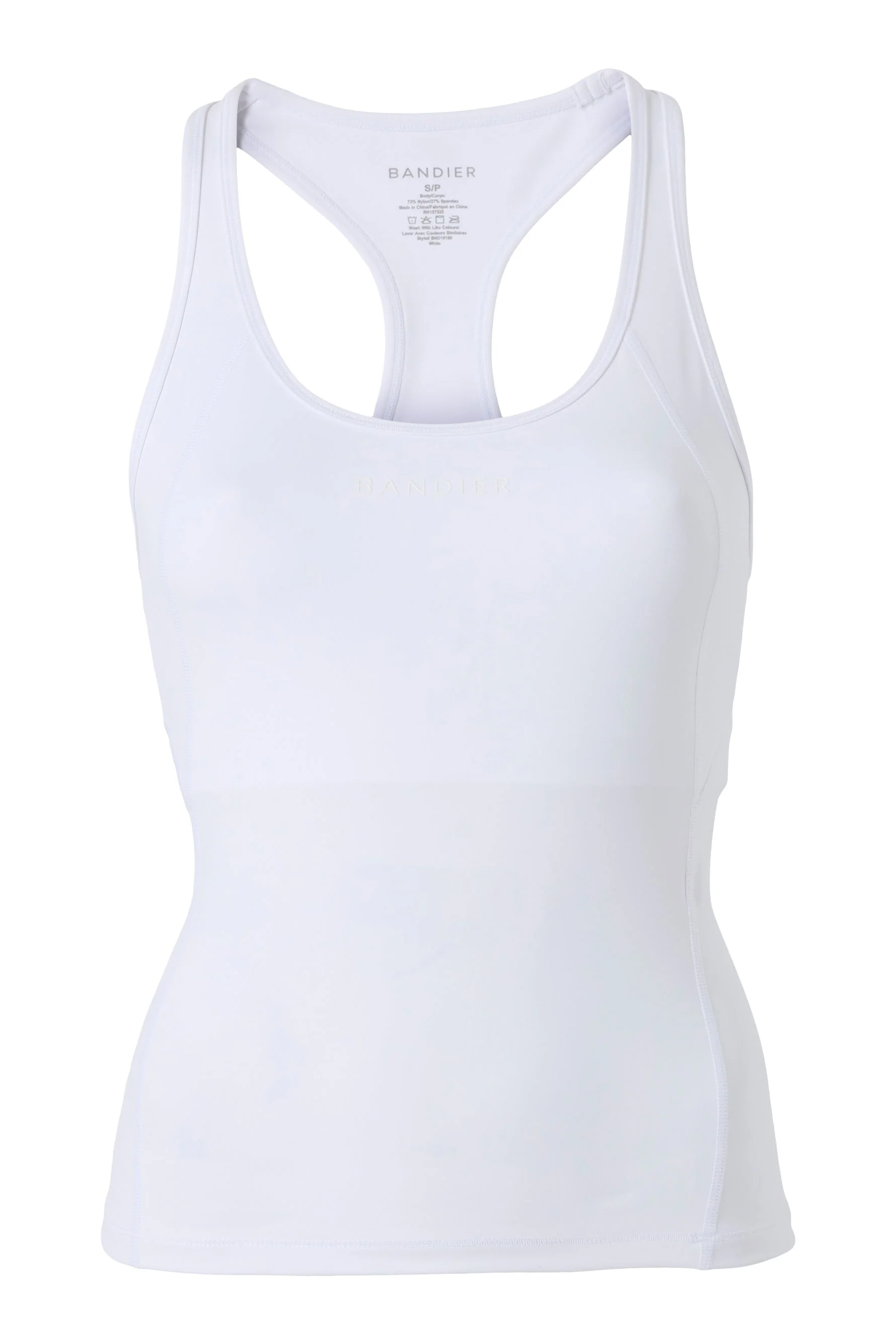 BANDIER Center Stage Tank - White BND10188 - Image 7