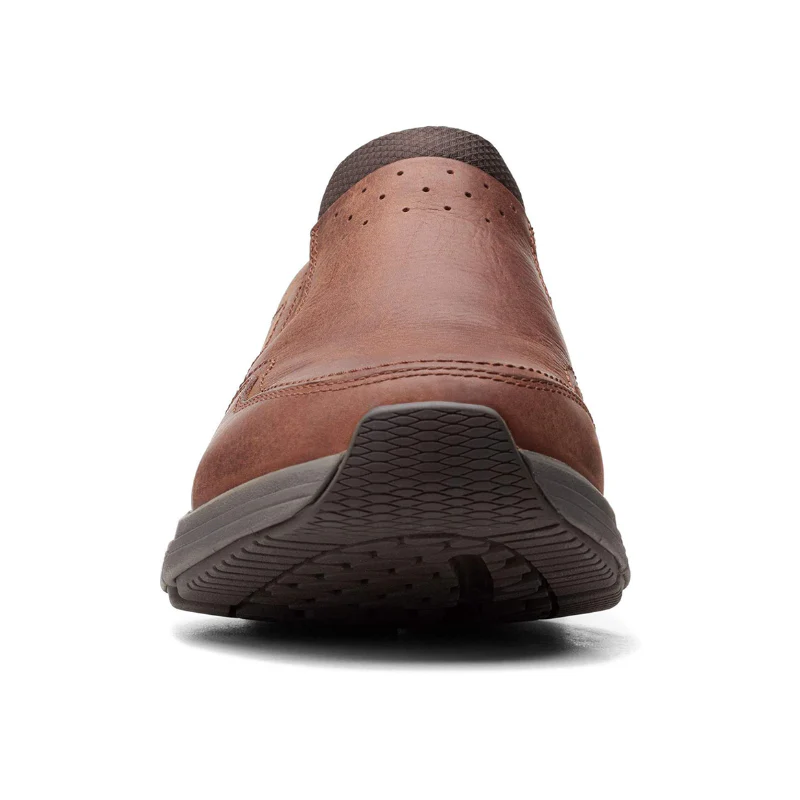Mens | Clarks Waterproof Slip-On Leather Shoe Brown - Image 3