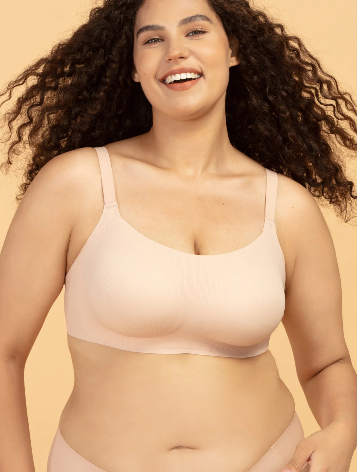 Airlite Breathable Colored Strap Bra with Vertical Stripes - Image 2