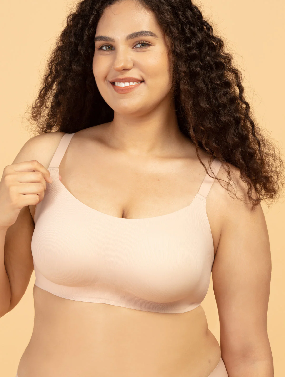 Airlite Breathable Colored Strap Bra with Vertical Stripes - Image 3