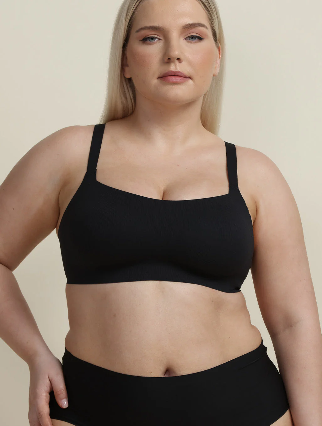 Airlite Breathable Colored Strap Bra with Vertical Stripes - Image 7