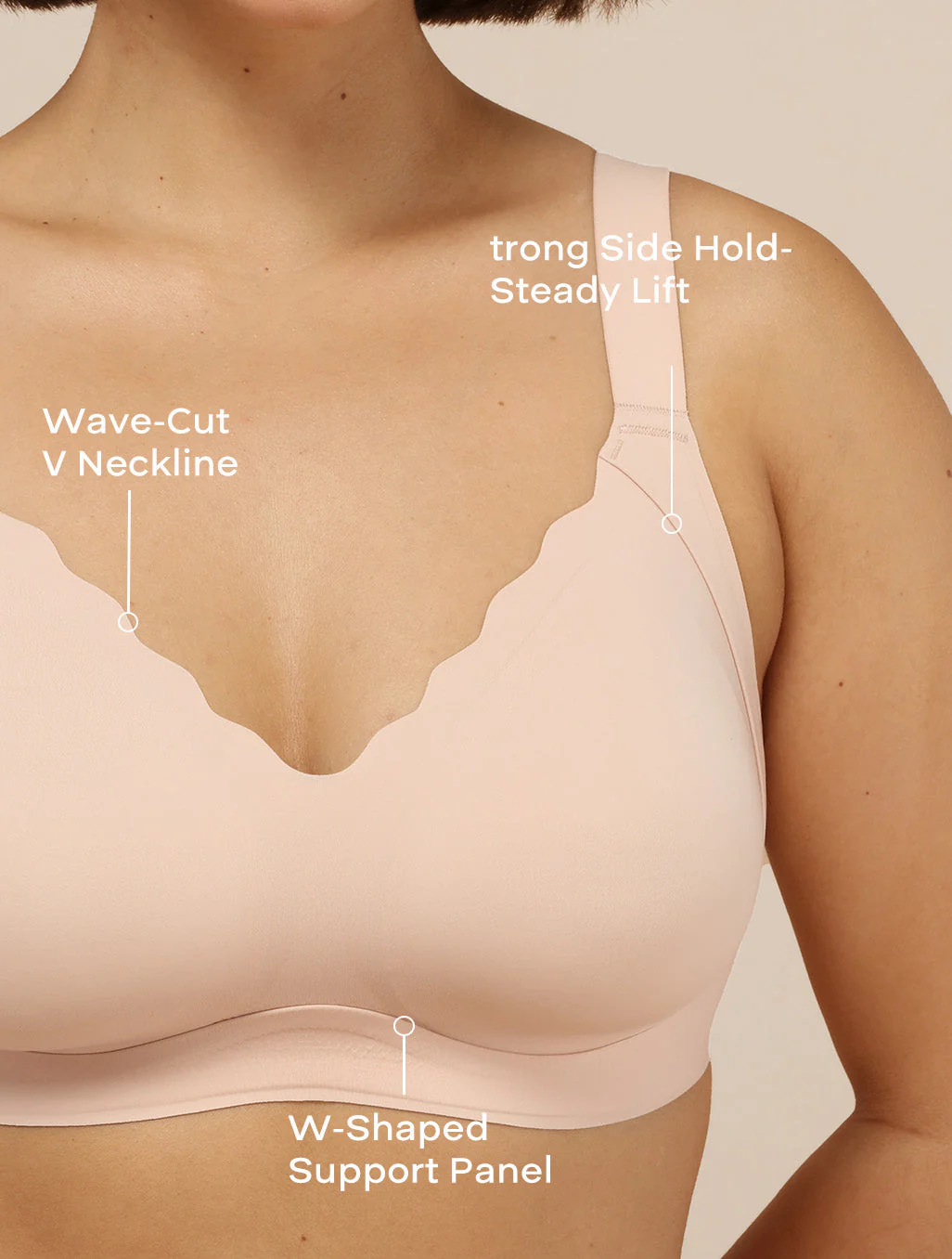Airlite Plunge Bra with Scallop Edges - Image 4