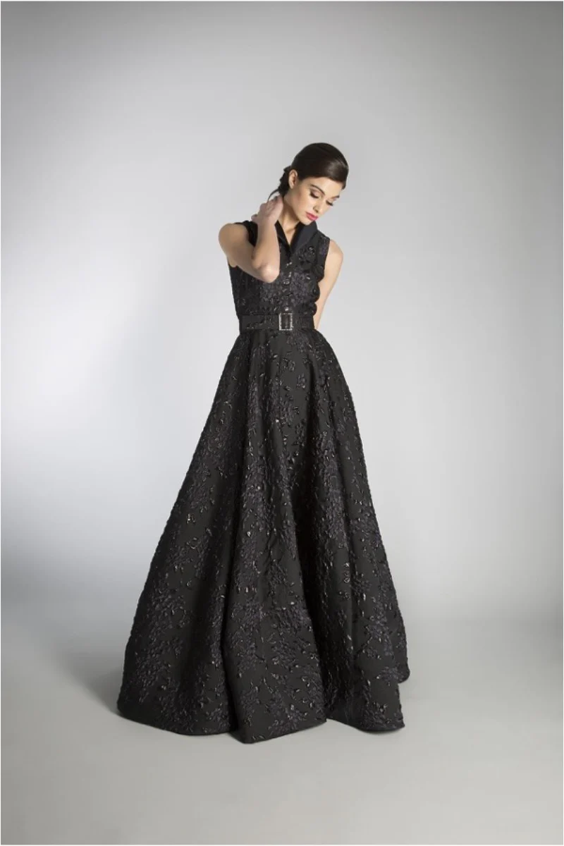 Cookie Gown Printed-LA #1475 (BELT NOT INCLUDED)