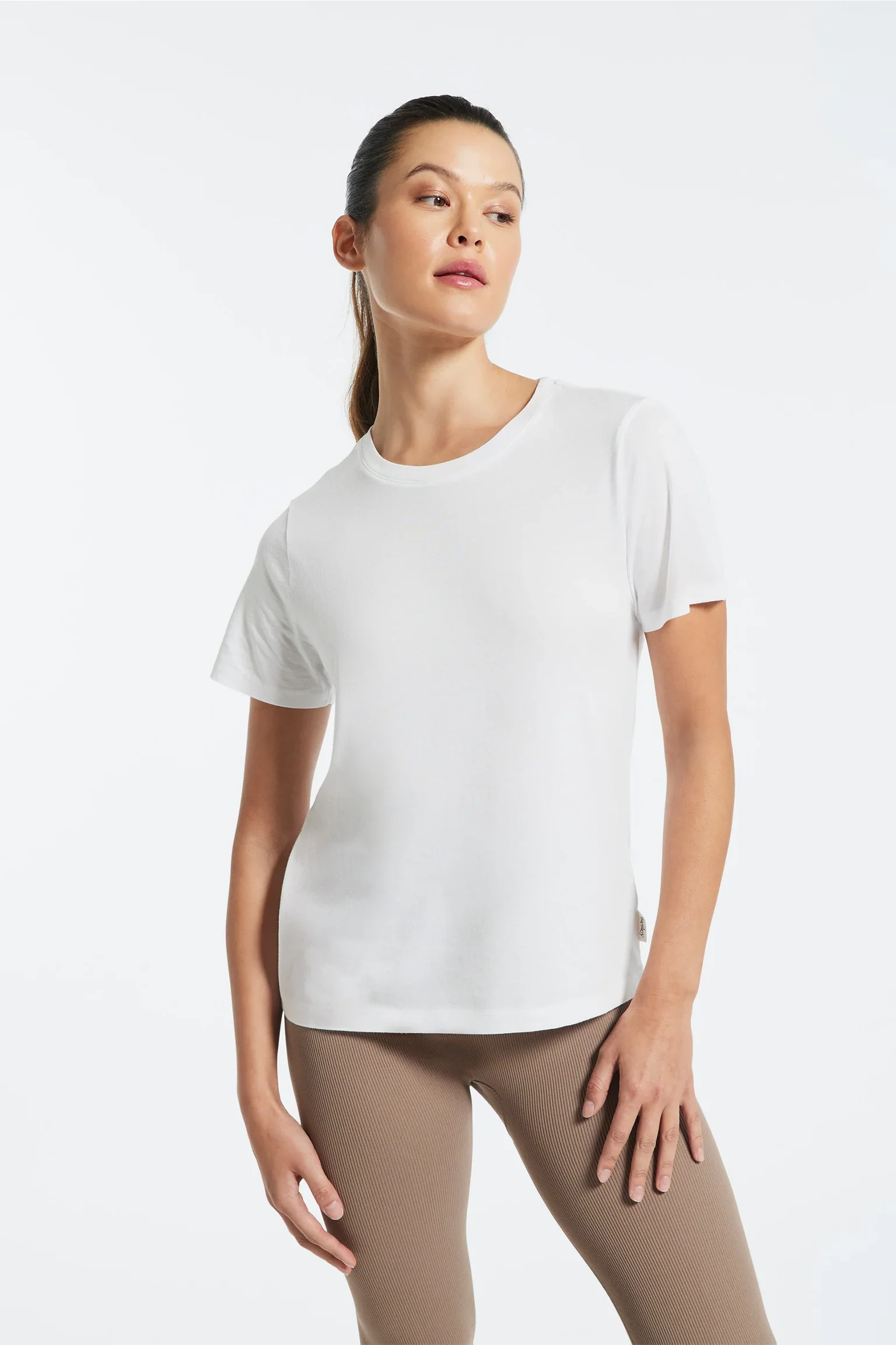 BANDIER Cooper Classic Cotton Modal Tee - White BW202155