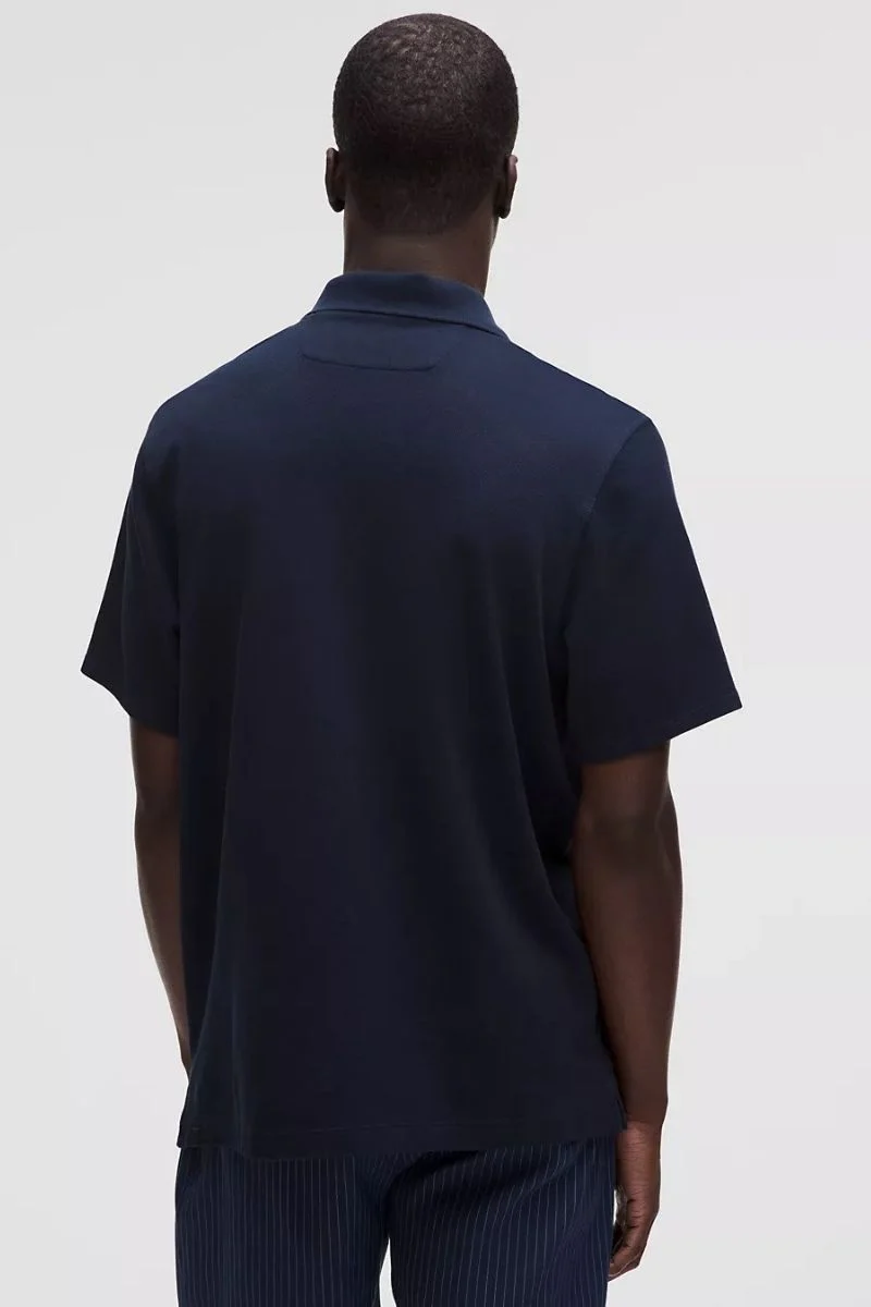 Lululemon Cotton Pique Short-Sleeve Polo _ True Navy - Image 2