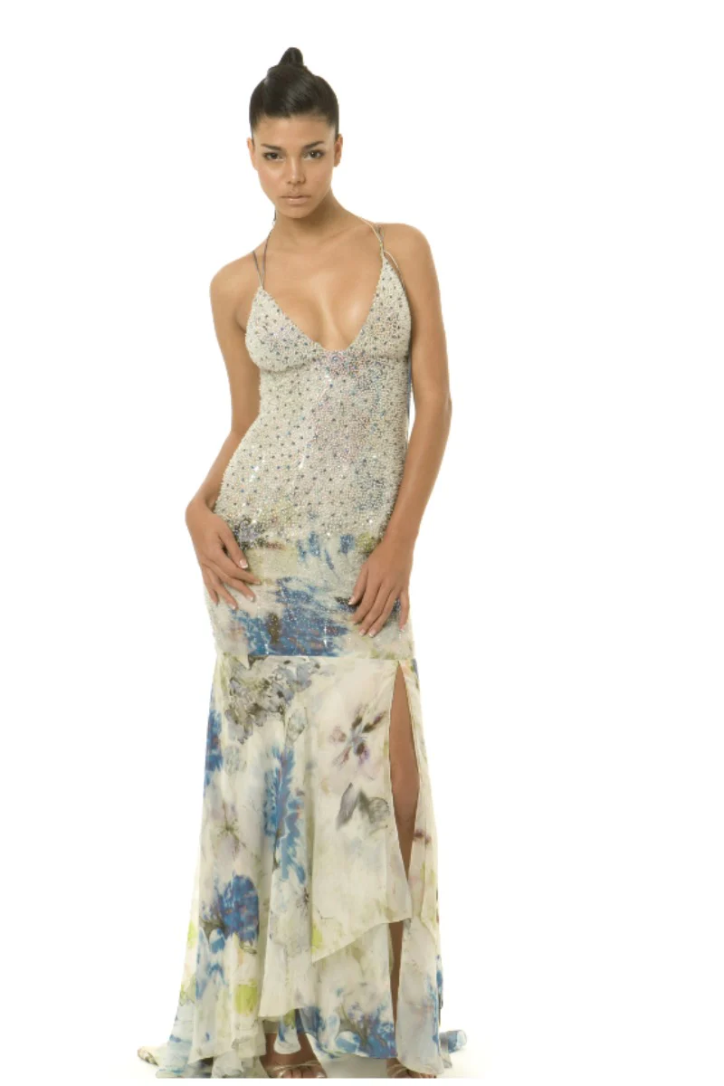 Diamond - blue_floral_print