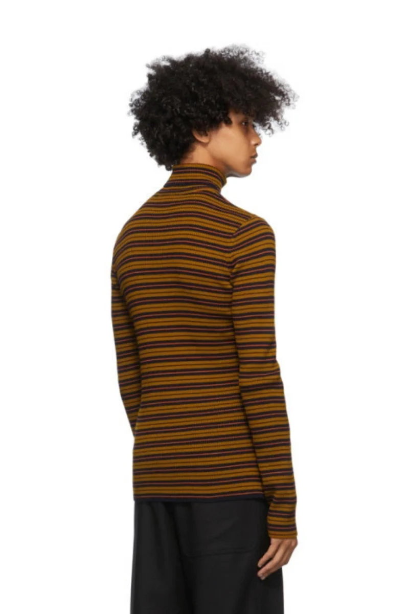 Dries Van Noten Men's Striped Merino Wool Sweater - Image 2