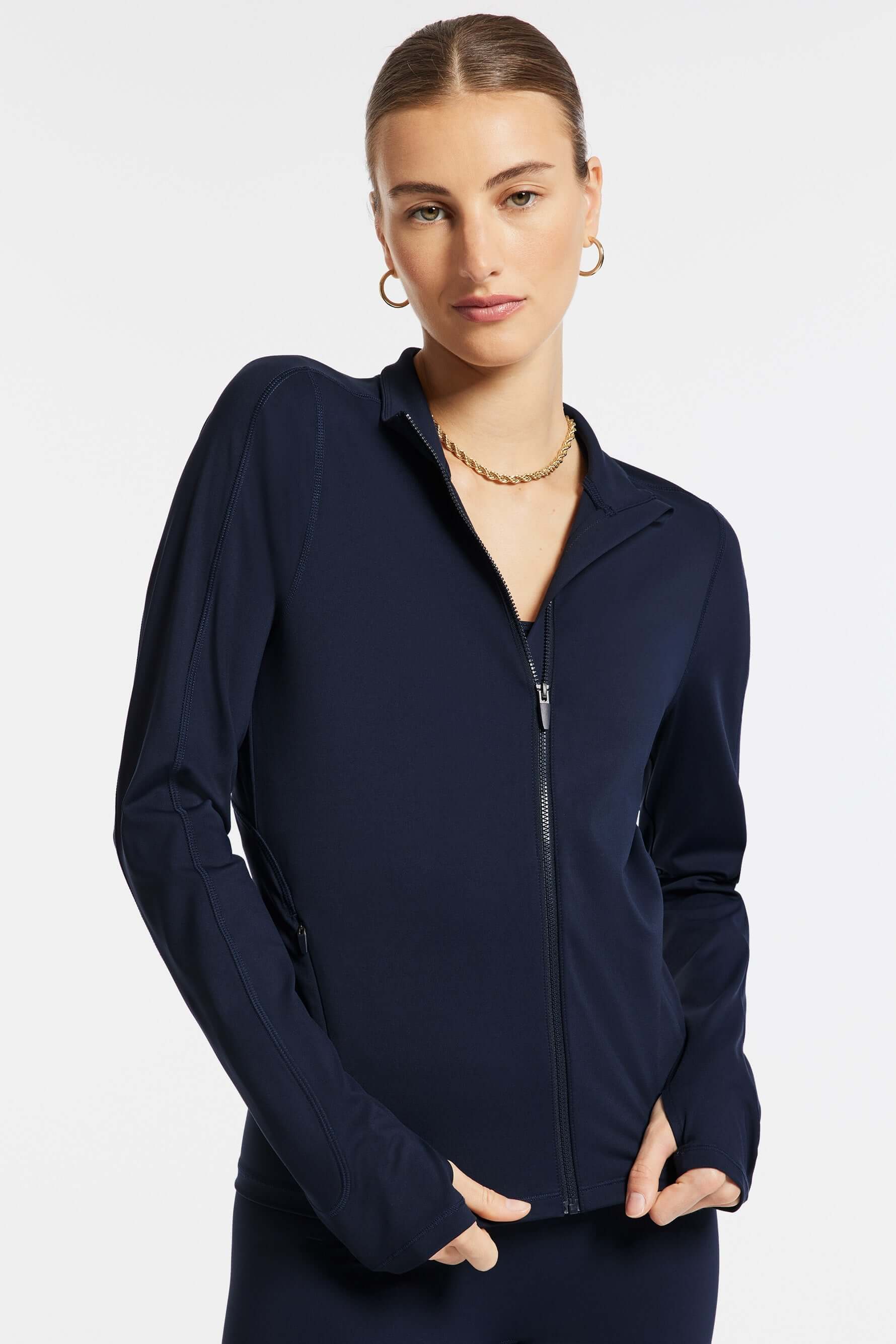 BANDIER Encore Full Zip Jacket - Navy Blazer BND10177 - Image 7
