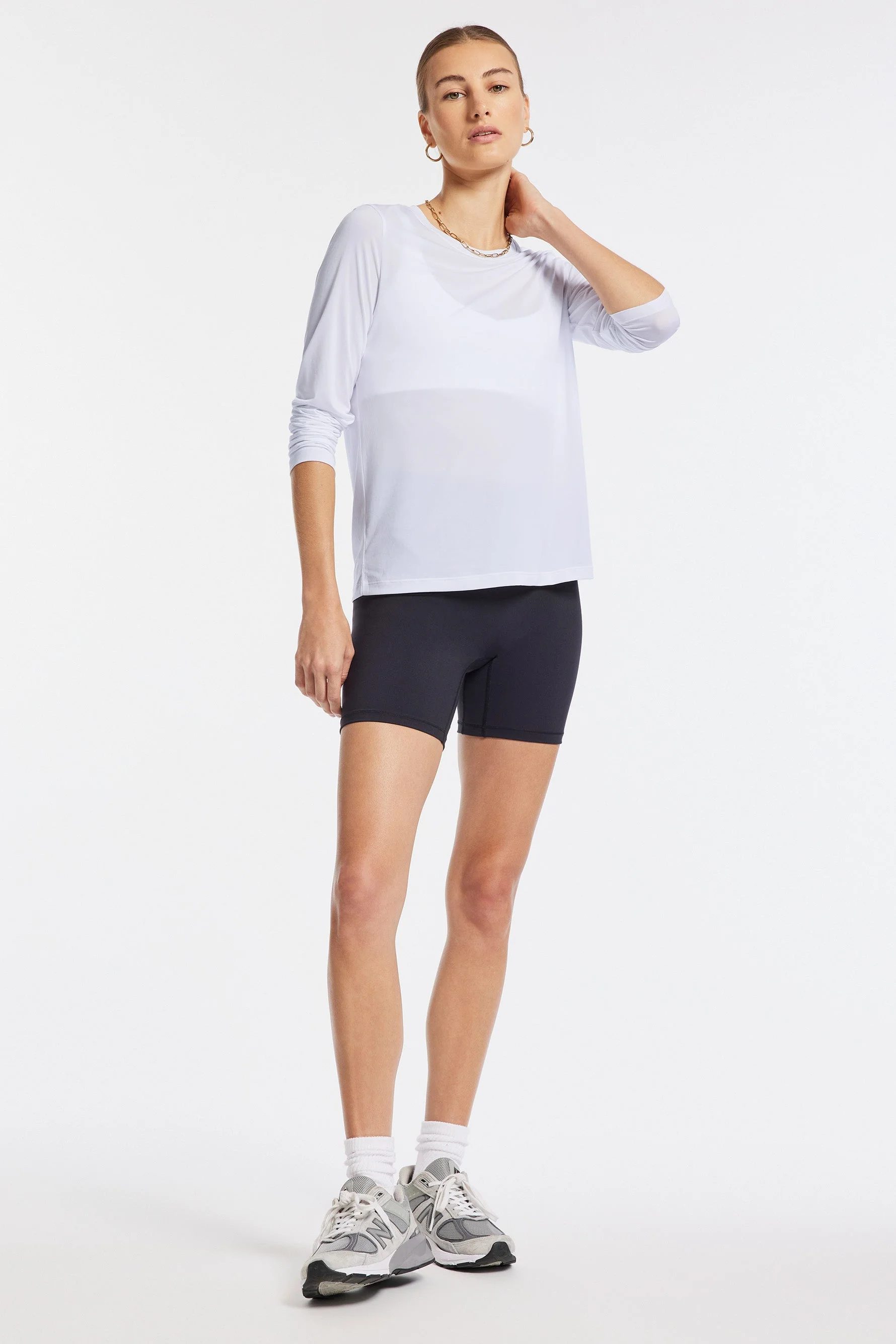 BANDIER Featherweight Long Sleeve - White BND10136 - Image 8