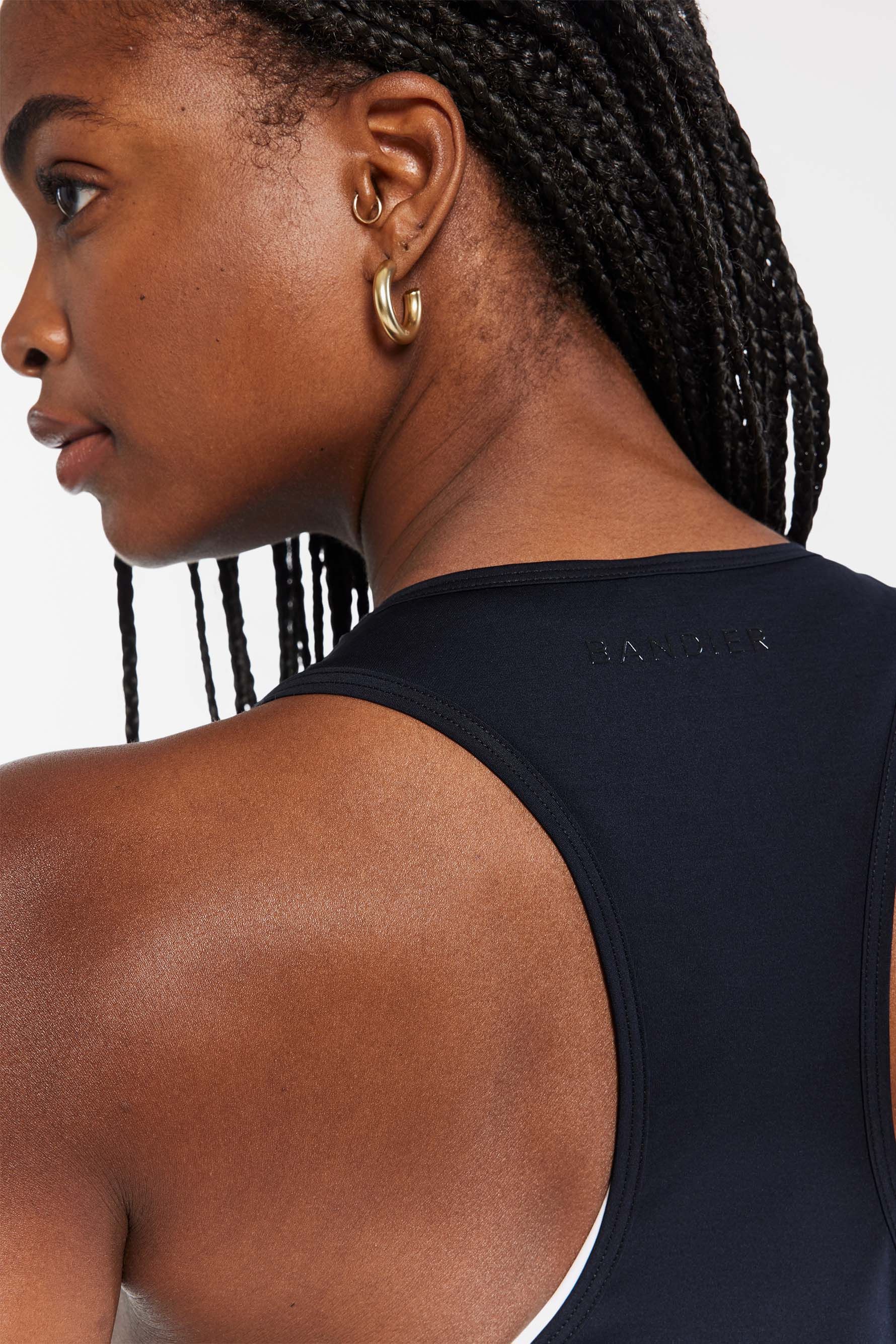 BANDIER Performance Racerback Tank - Black BND10197 - Image 3