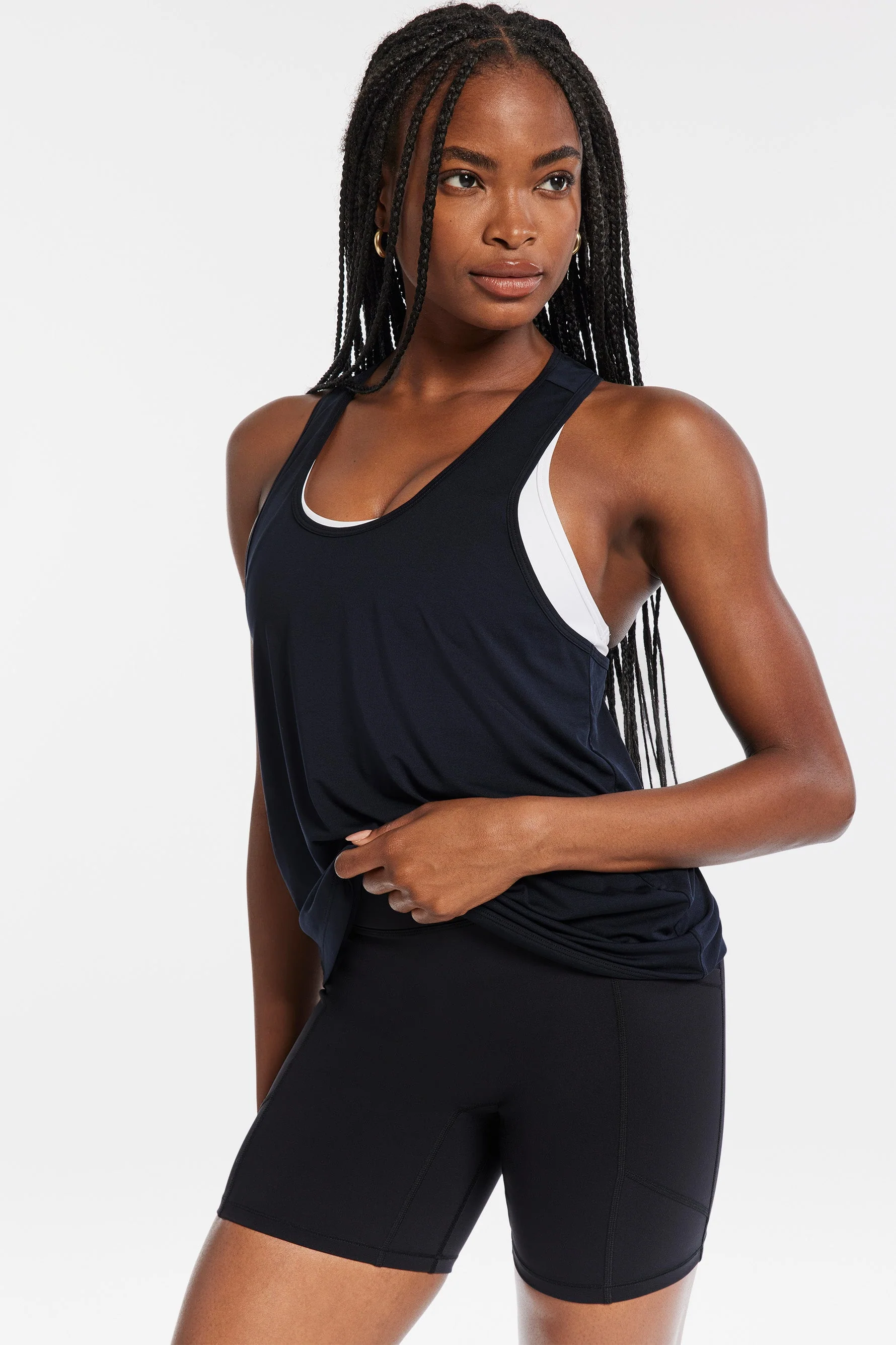 BANDIER Performance Racerback Tank - Black BND10197 - Image 4