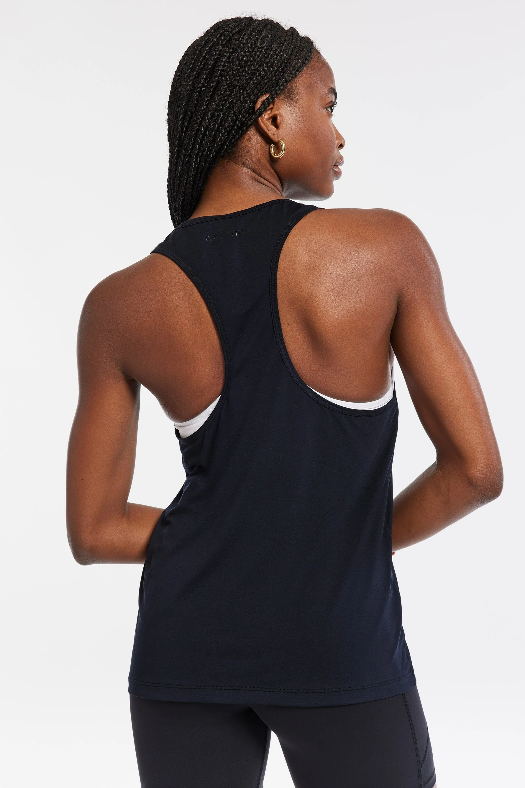 BANDIER Performance Racerback Tank - Black BND10197 - Image 5