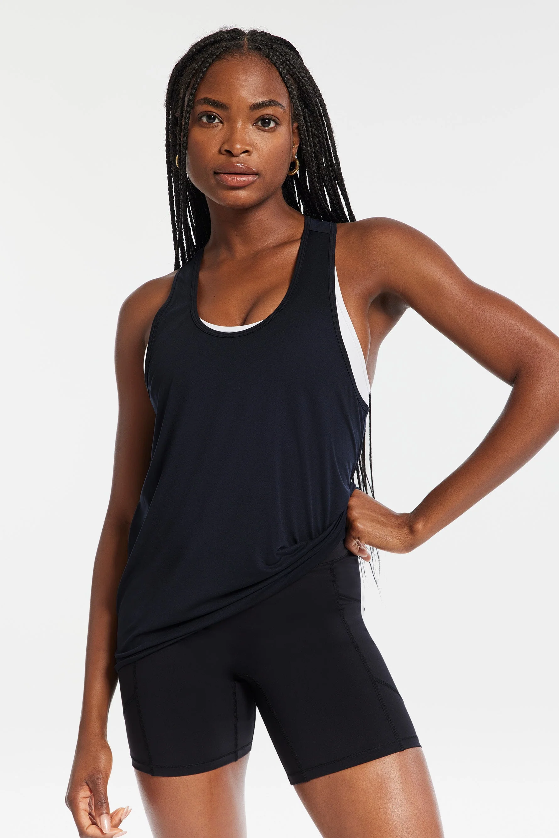 BANDIER Performance Racerback Tank - Black BND10197 - Image 6