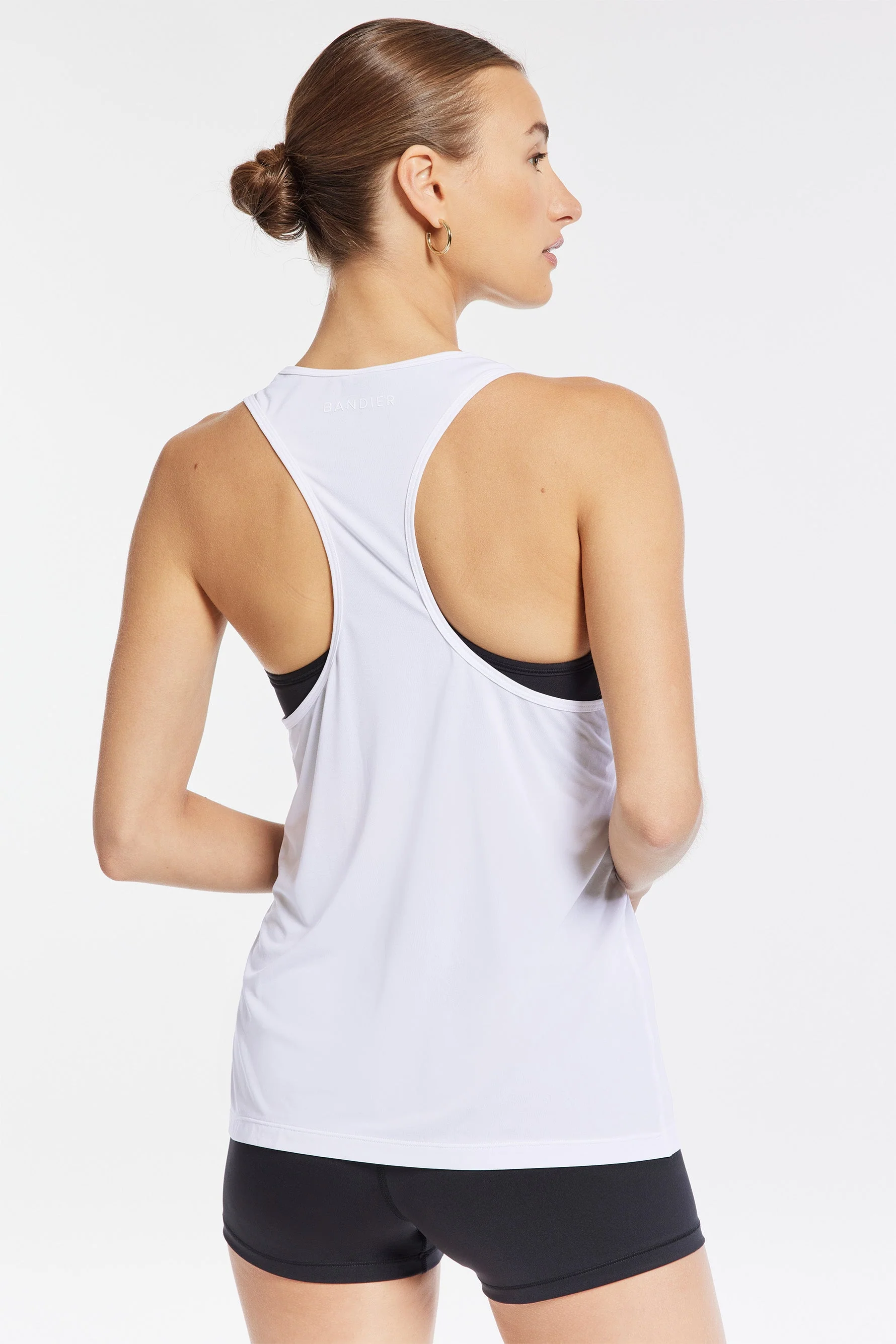 BANDIER PERFORMANCE RACERBACK TANK - White BND10197 - Image 5