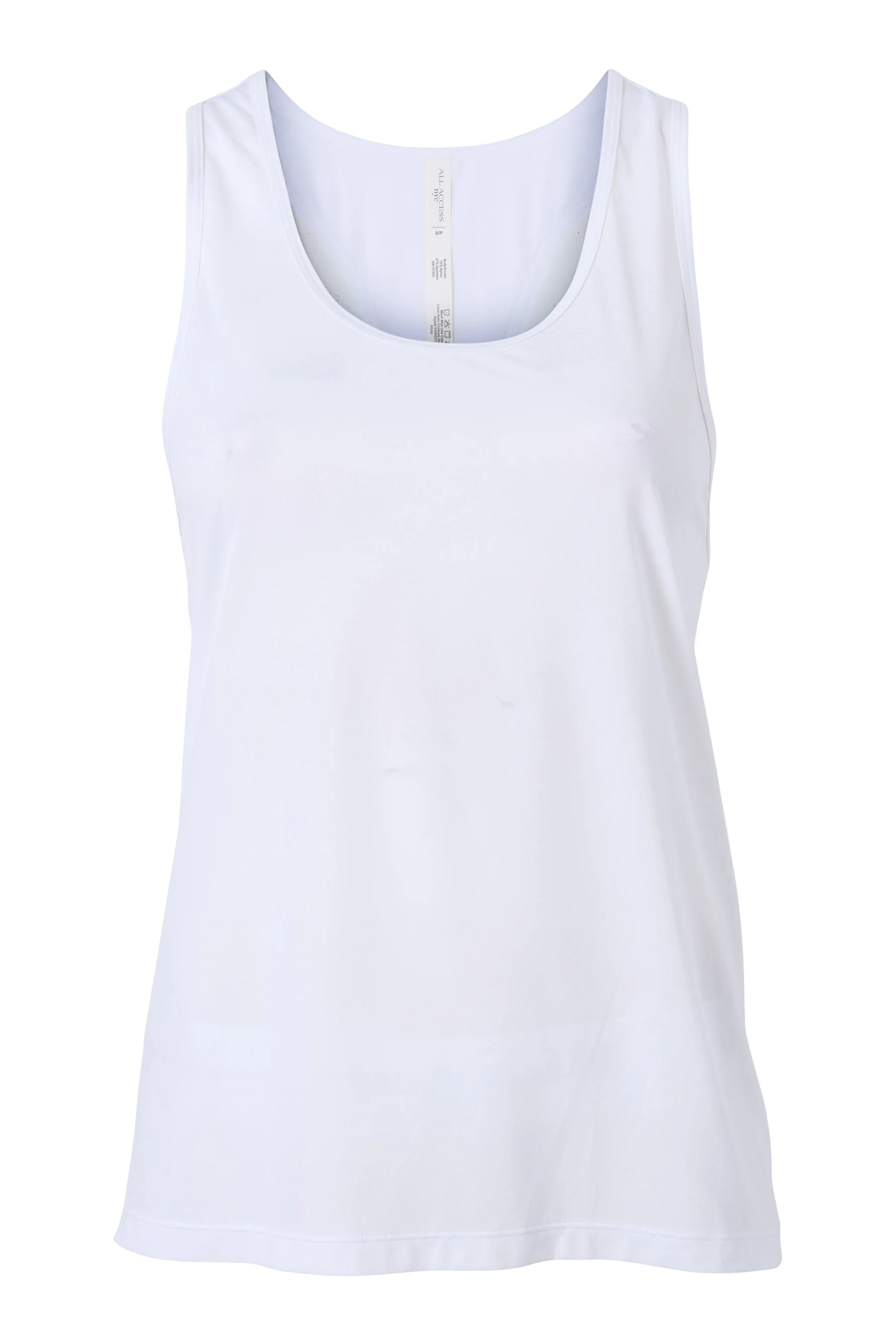 BANDIER PERFORMANCE RACERBACK TANK - White BND10197 - Image 7