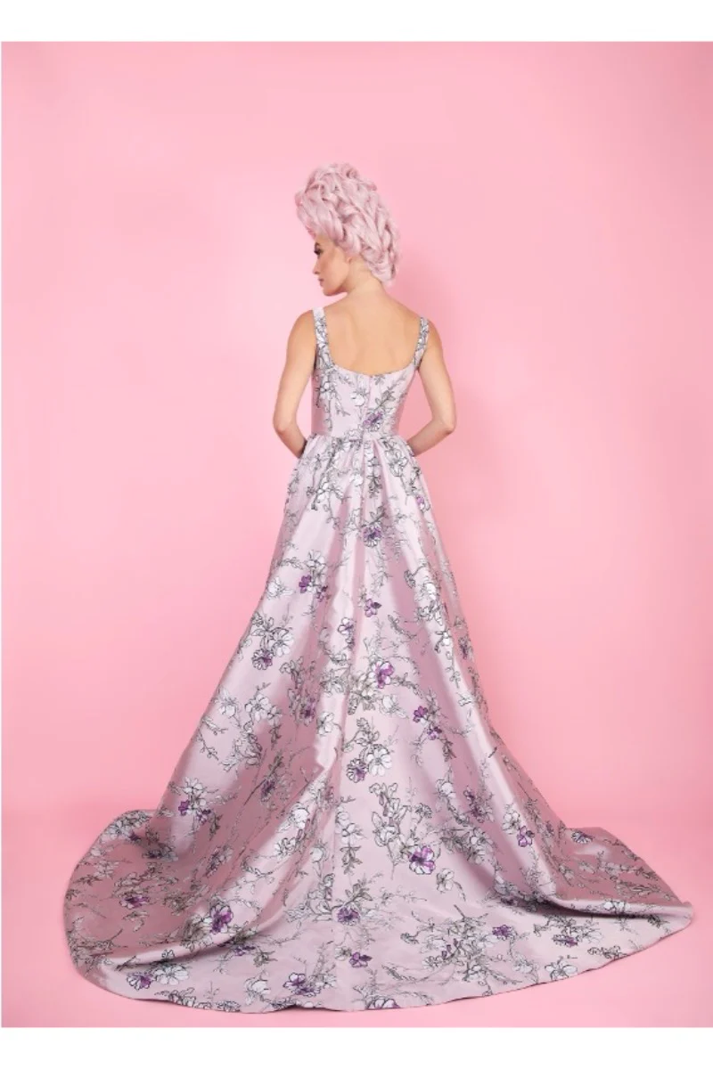 Flower Panel Dress S20-B009 - Image 2