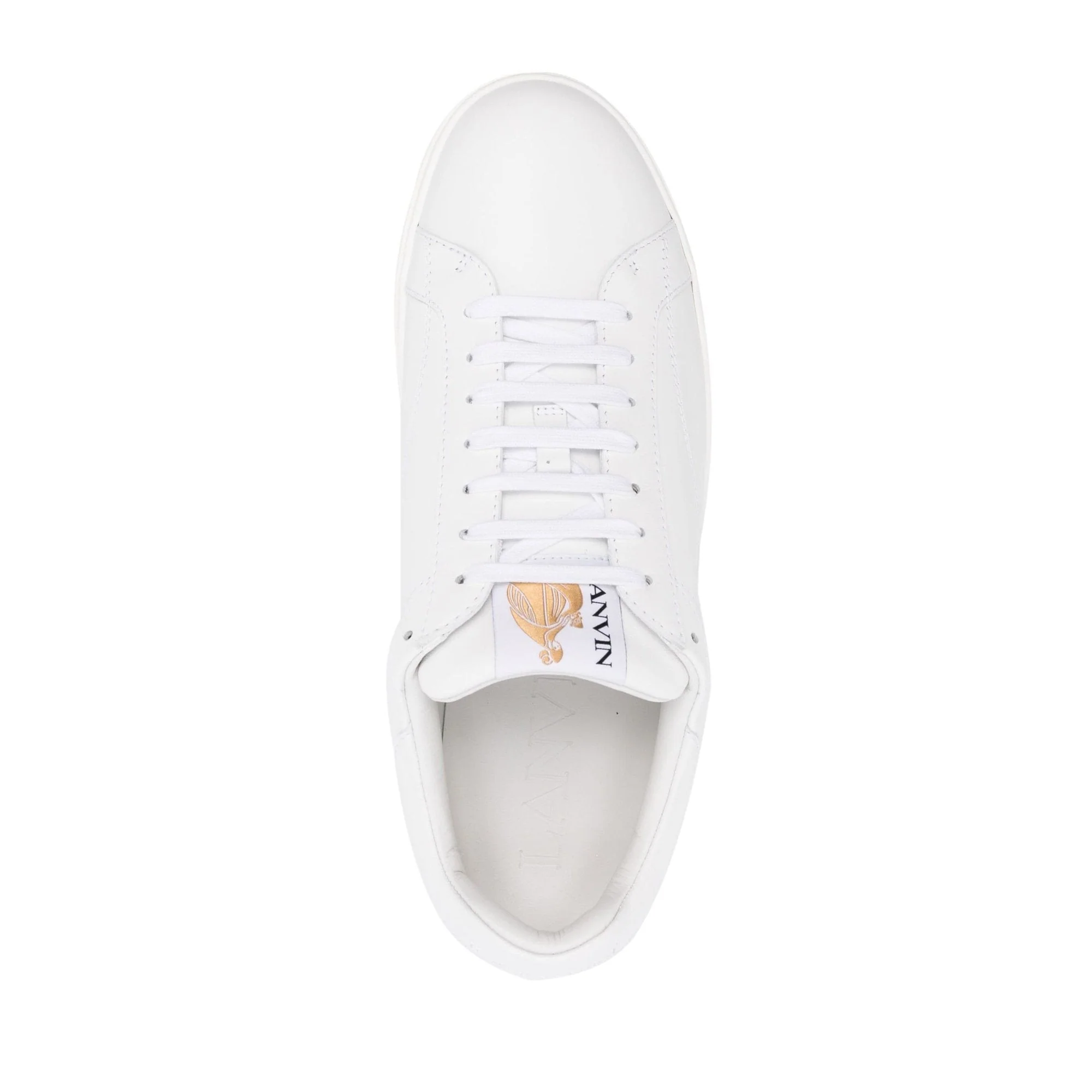 Lanvin DBB0 Leather Sneaker in White - Image 4