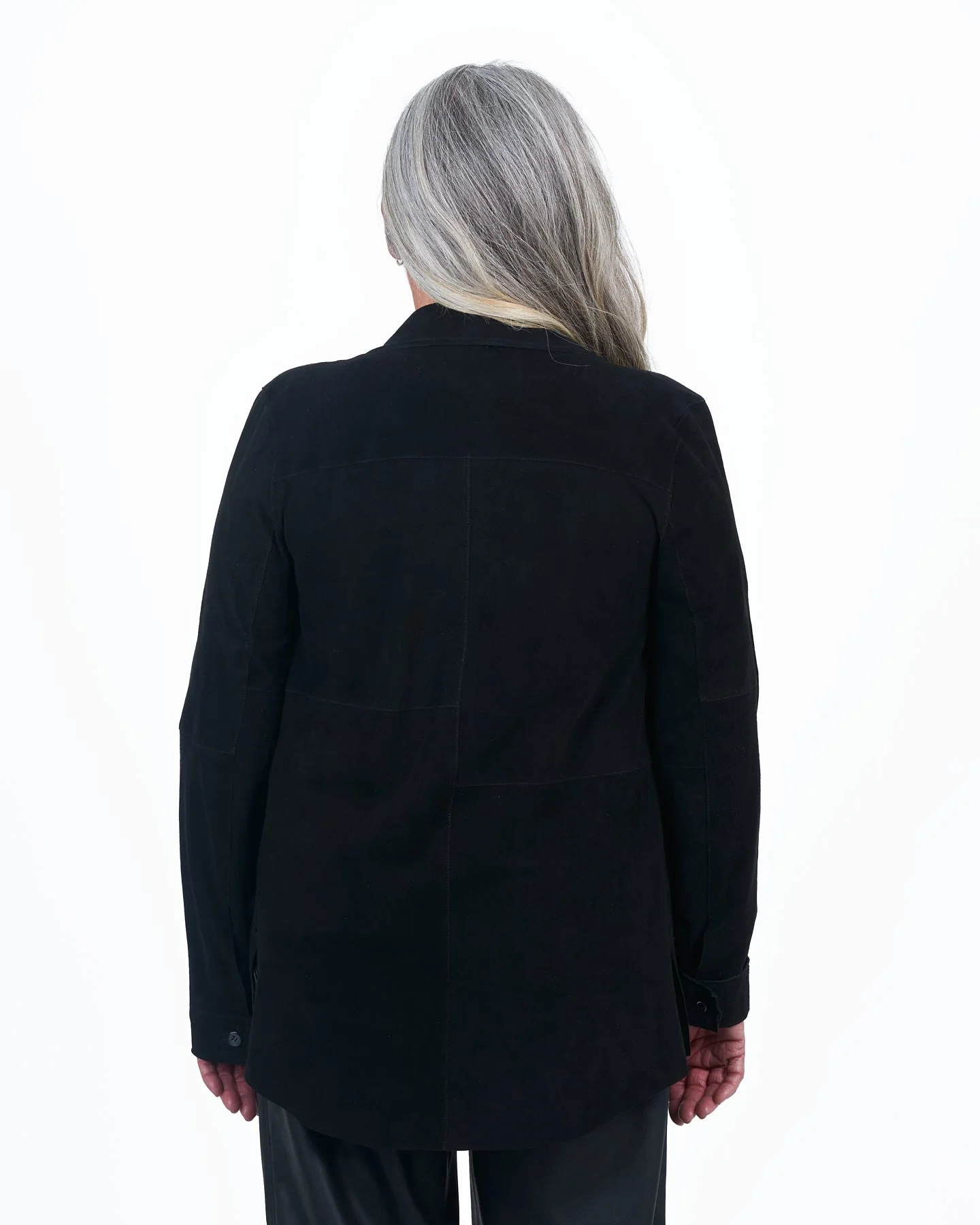Giacca Lusso Britta Suede Blouse Black - Image 3