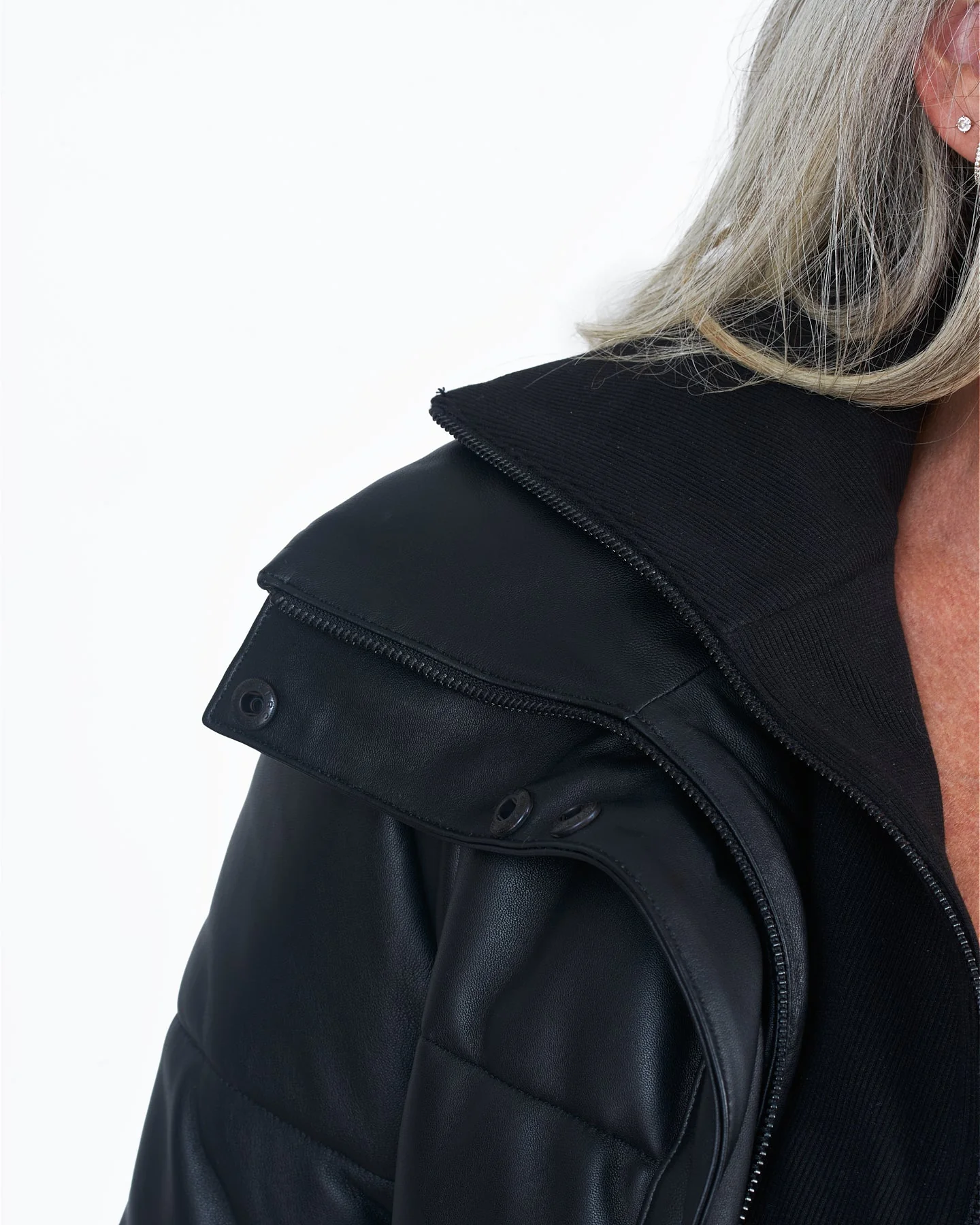 Giacca Lusso Puffer Black - Image 5