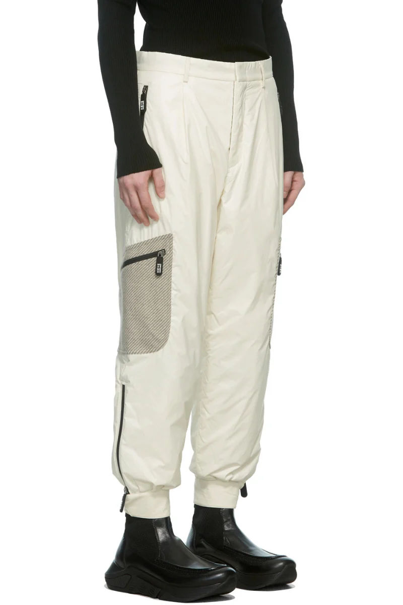 Giorgio Armani White Neve Technical Cargo Pants - Image 2