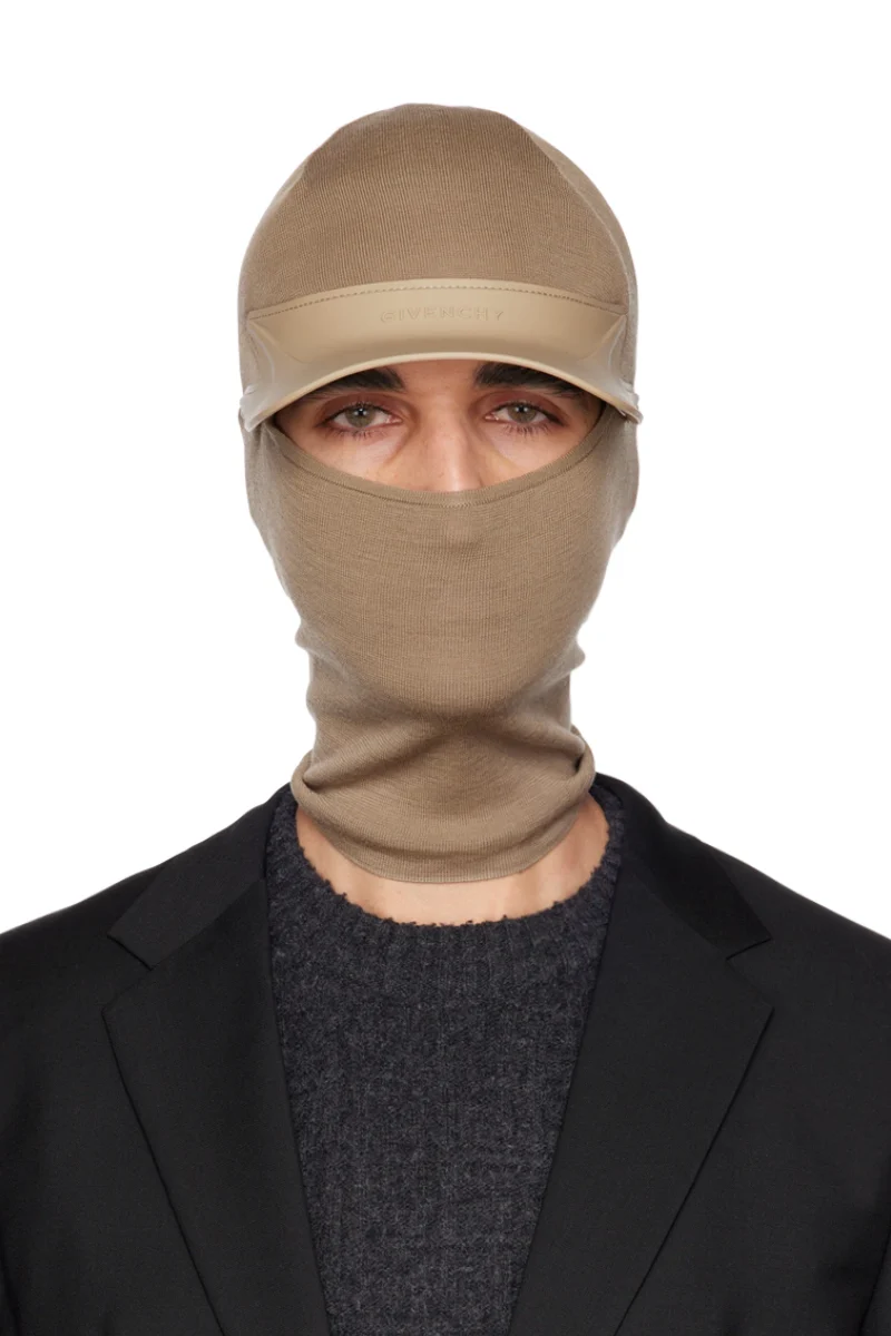 Givenchy Beige Bi-Material Balaclava