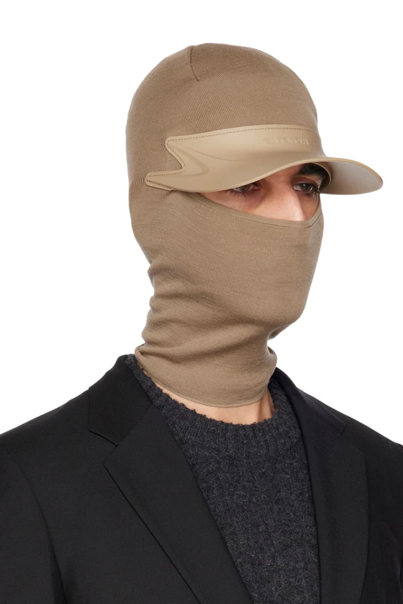 Givenchy Beige Bi-Material Balaclava - Image 2