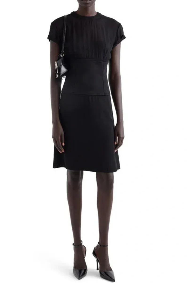Givenchy Bi Material Dress-Black
