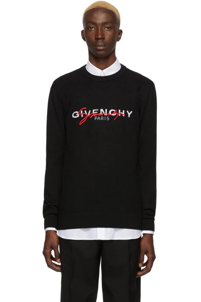 Givenchy Black Classic Signature Sweater - Image 3
