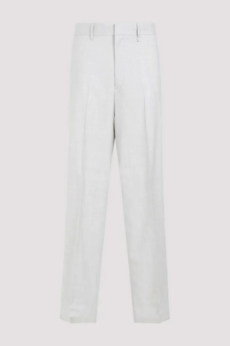 Givenchy Chalk White Virgin Wool Extra Wide Leg Trousers