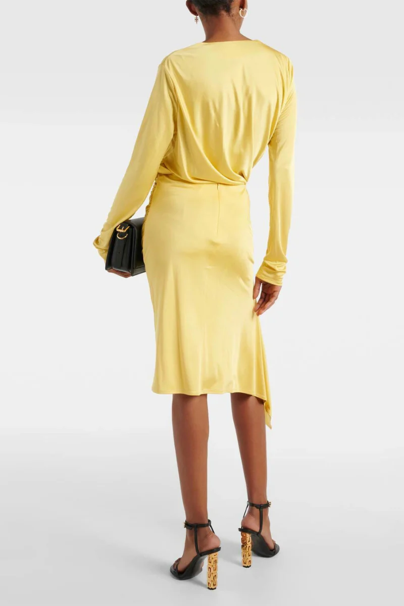 Givenchy Drapped Skirt_Banana - Image 3