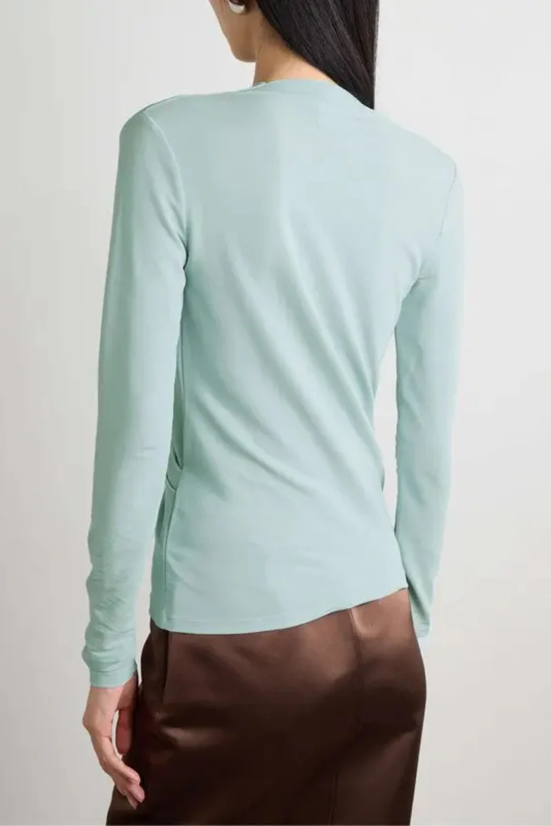 Givenchy Drapped V Top_Frost - Image 3